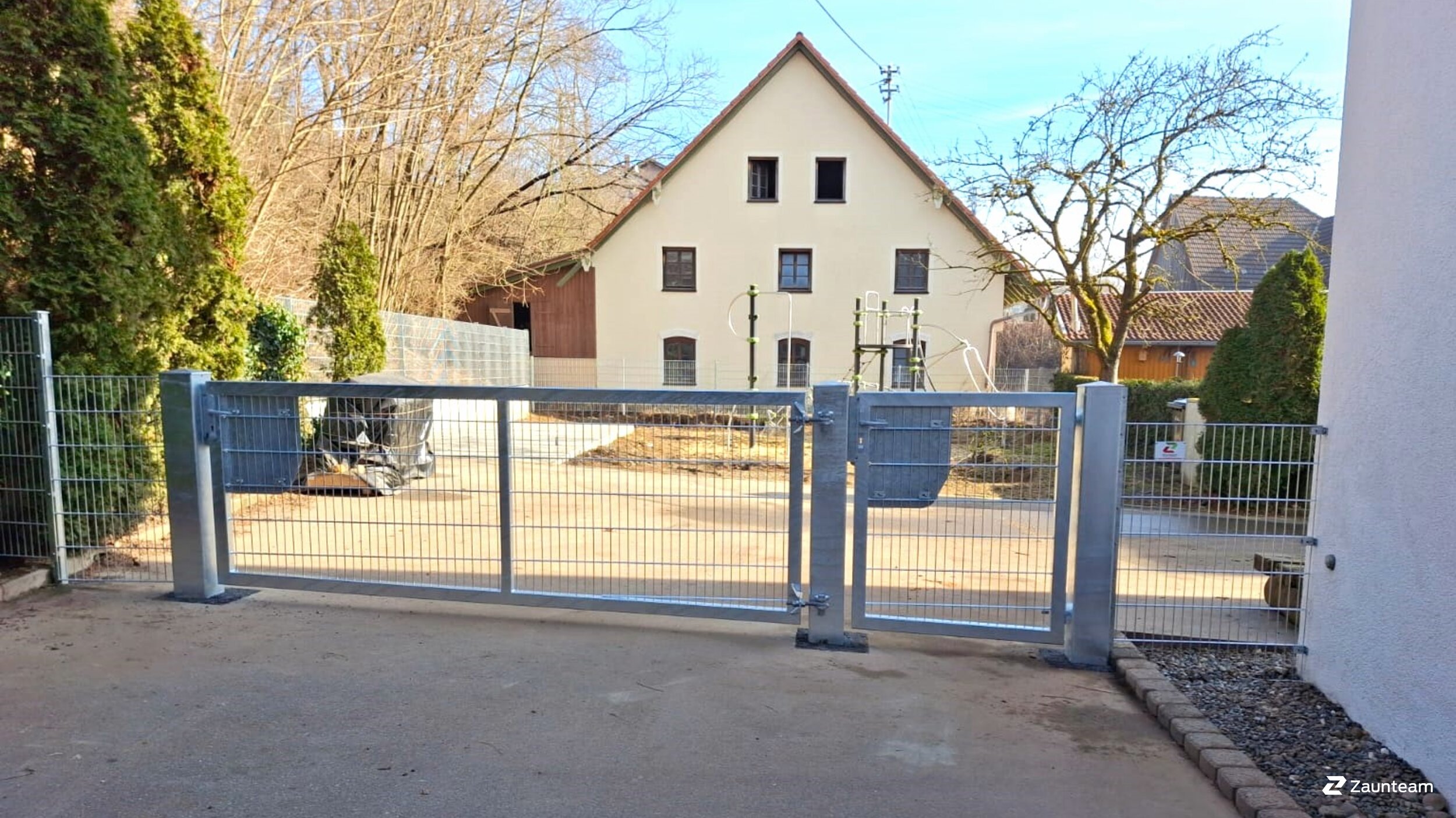 Doppelstabmattenzaun aus dem 2025 in 72505 Krauchenwies Deutschland von Zaunteam Obere Donau-Bodensee.