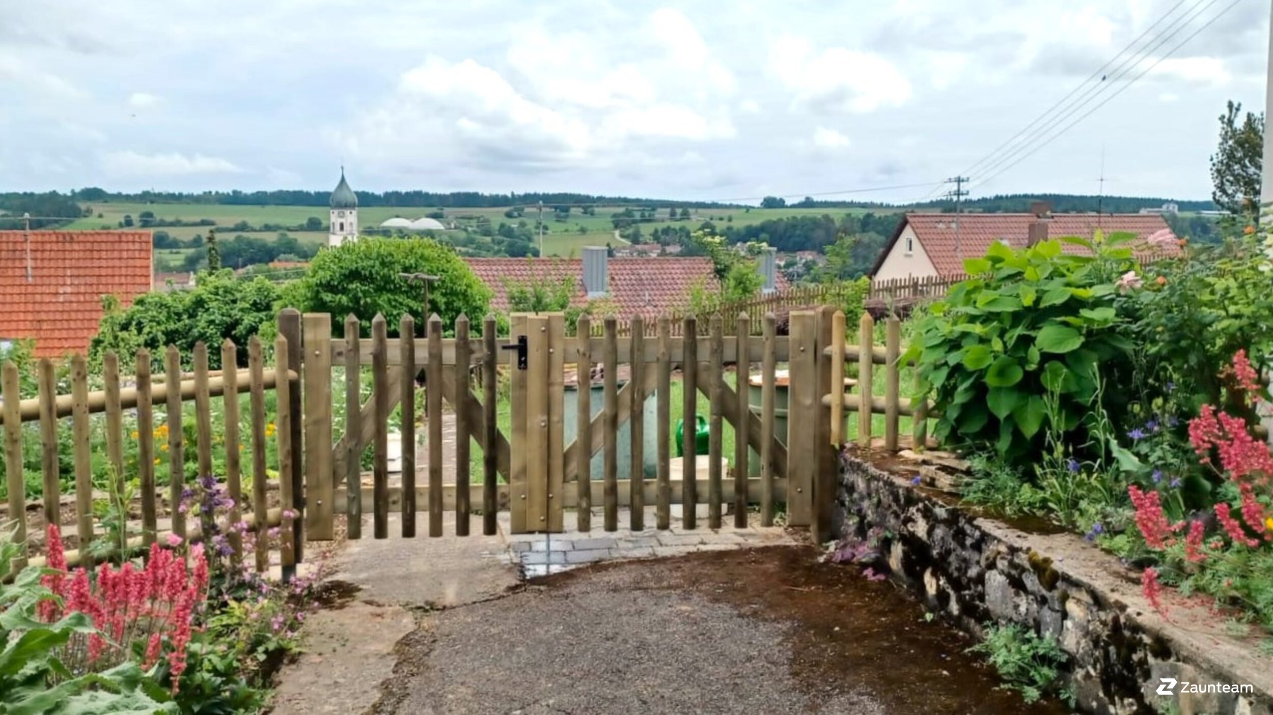 Palisadenzaun aus dem 2025 in 72488 Sigmaringen Deutschland von Zaunteam Obere Donau-Bodensee.