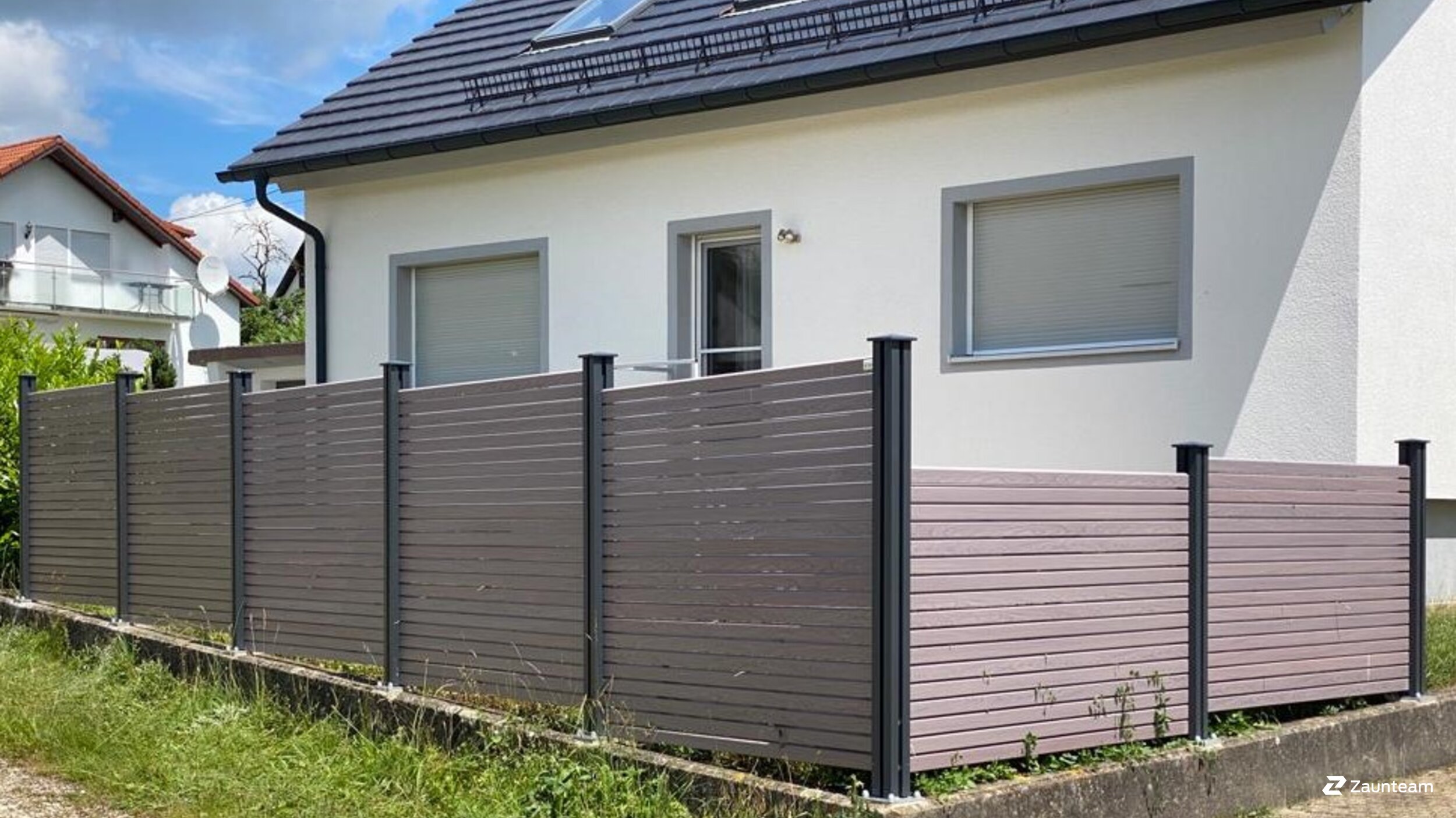 Aluminium Sichtschutz aus dem 2022 in 89173 Ettlenschieß Deutschland von Zaunteam Ulm.