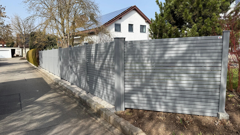 Aluminium Sichtschutz aus dem 2026 in 89160 Dornstadt Deutschland von Zaunteam Ulm.