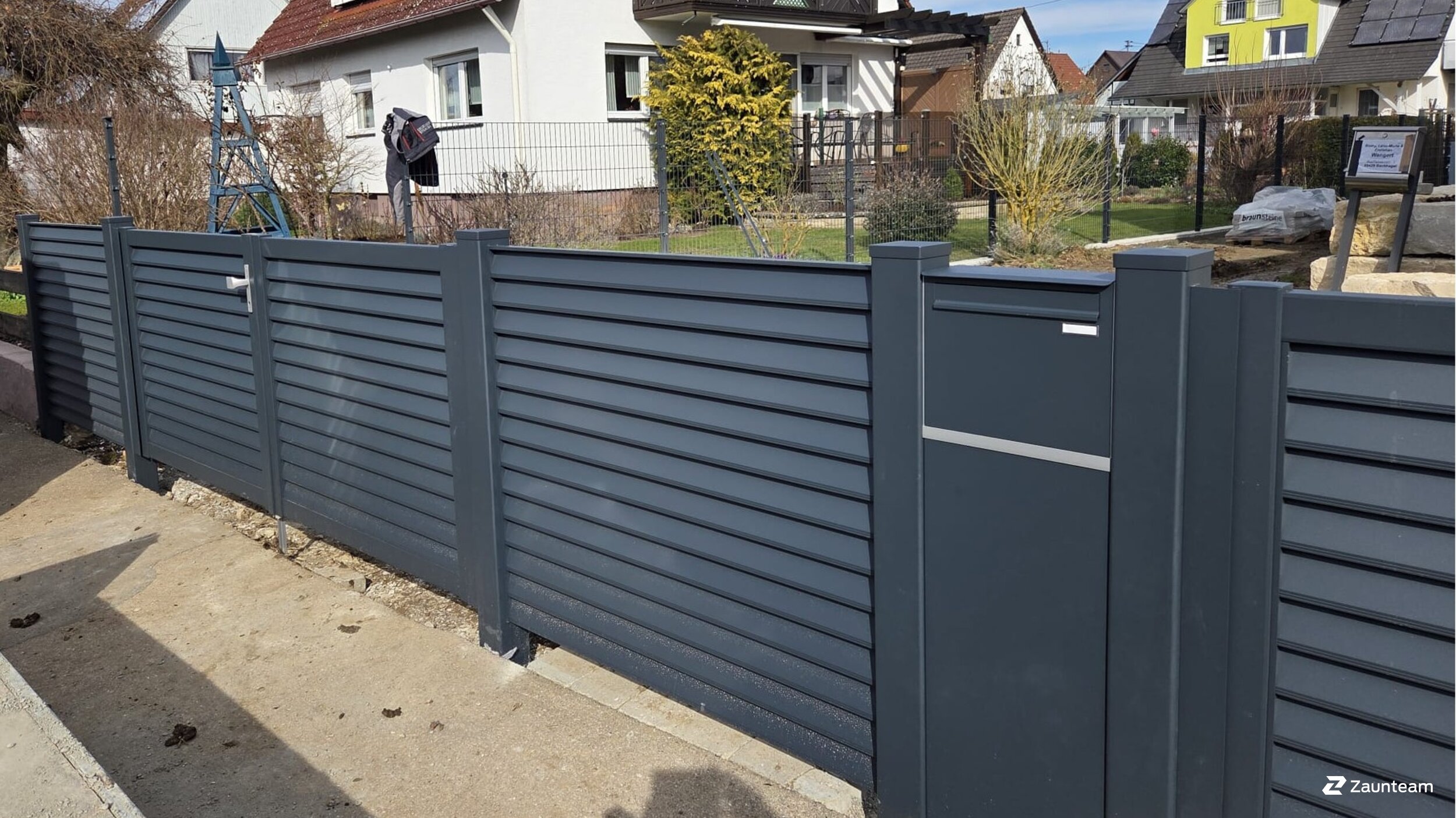 Aluminium Sichtschutz aus dem 2026 in 89429 Bachhagel Deutschland von Zaunteam Ulm.