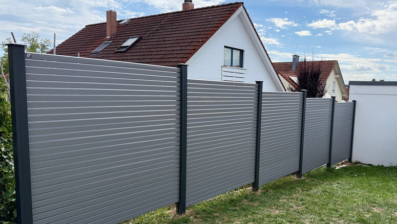 Aluminium Sichtschutz aus dem 2026 in 89179 Beimerstetten Deutschland von Zaunteam Ulm.