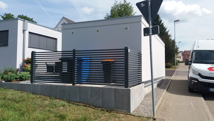 Aluminium Sichtschutz aus dem 2020 in 78250 Tengen Deutschland von Zaunteam Konstanz-Hegau.