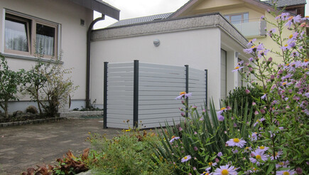 Aluminium Sichtschutz aus dem 2017 in 78239 Rielasingen-Worblingen Deutschland von Zaunteam Konstanz-Hegau.