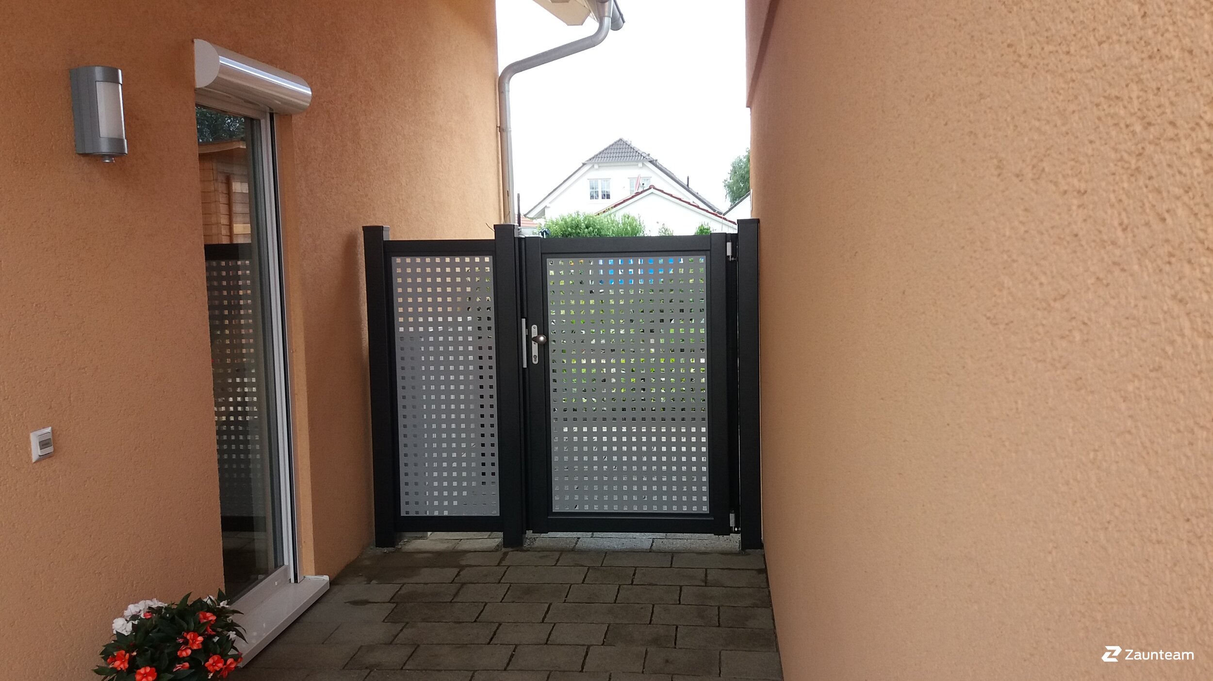 Aluzaun aus dem 2017 in 78262 Gailingen Deutschland von Zaunteam Konstanz-Hegau.