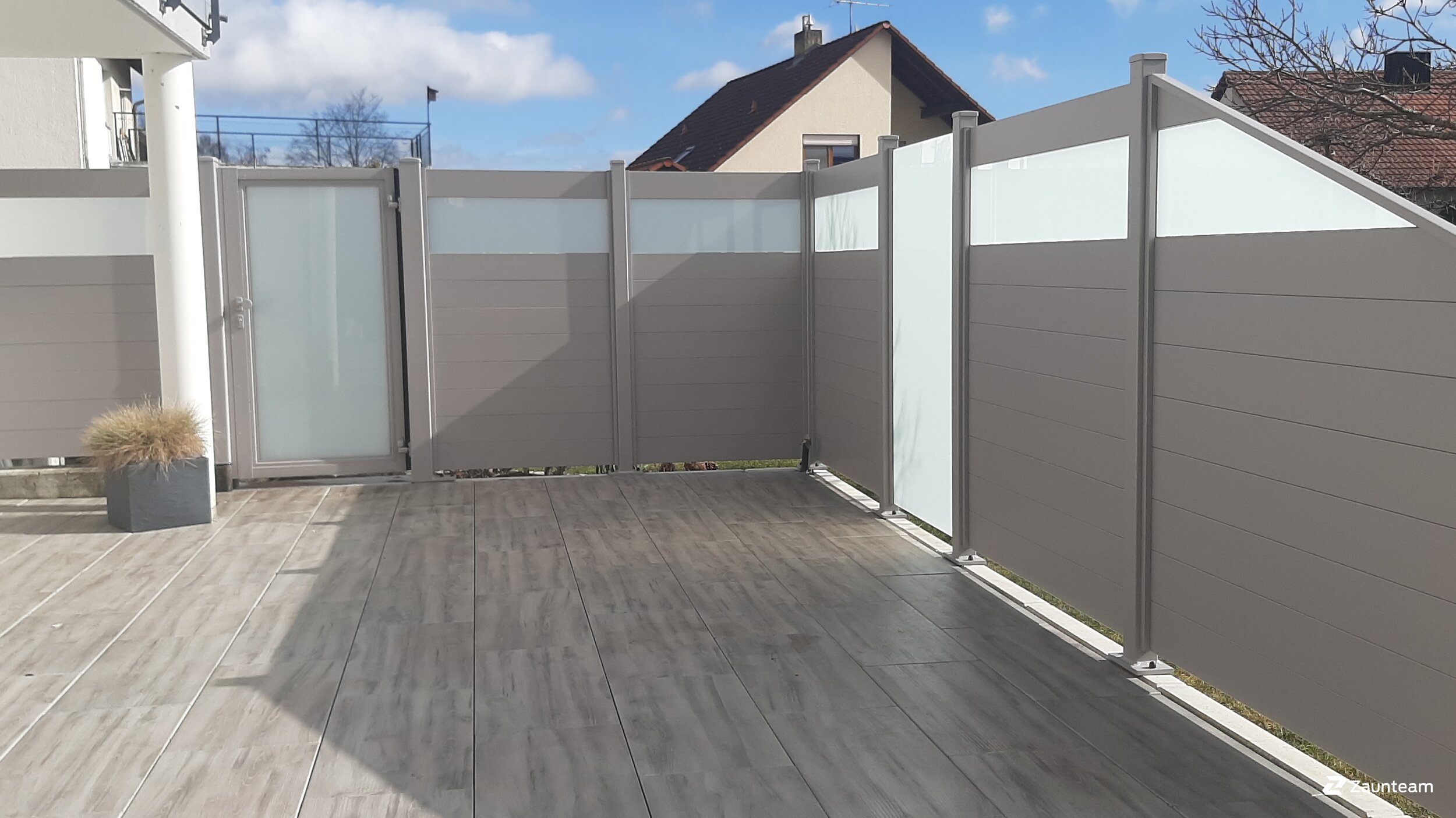 Aluminium Sichtschutz aus dem 2023 in 78224 Singen Deutschland von Zaunteam Konstanz-Hegau.