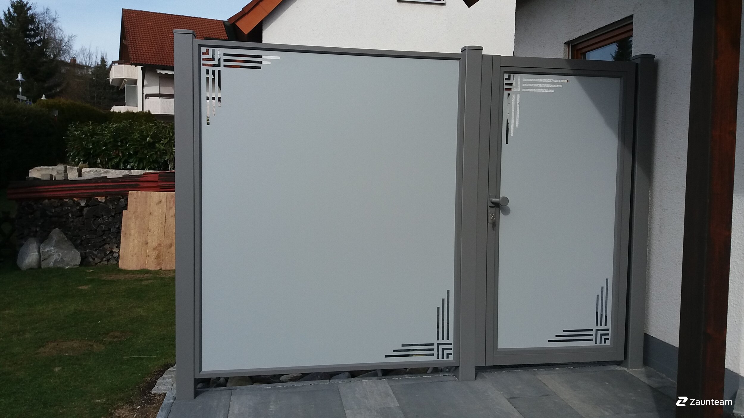 Aluminium Sichtschutz aus dem 2017 in 78465 Konstanz-Dettingen Deutschland von Zaunteam Konstanz-Hegau.