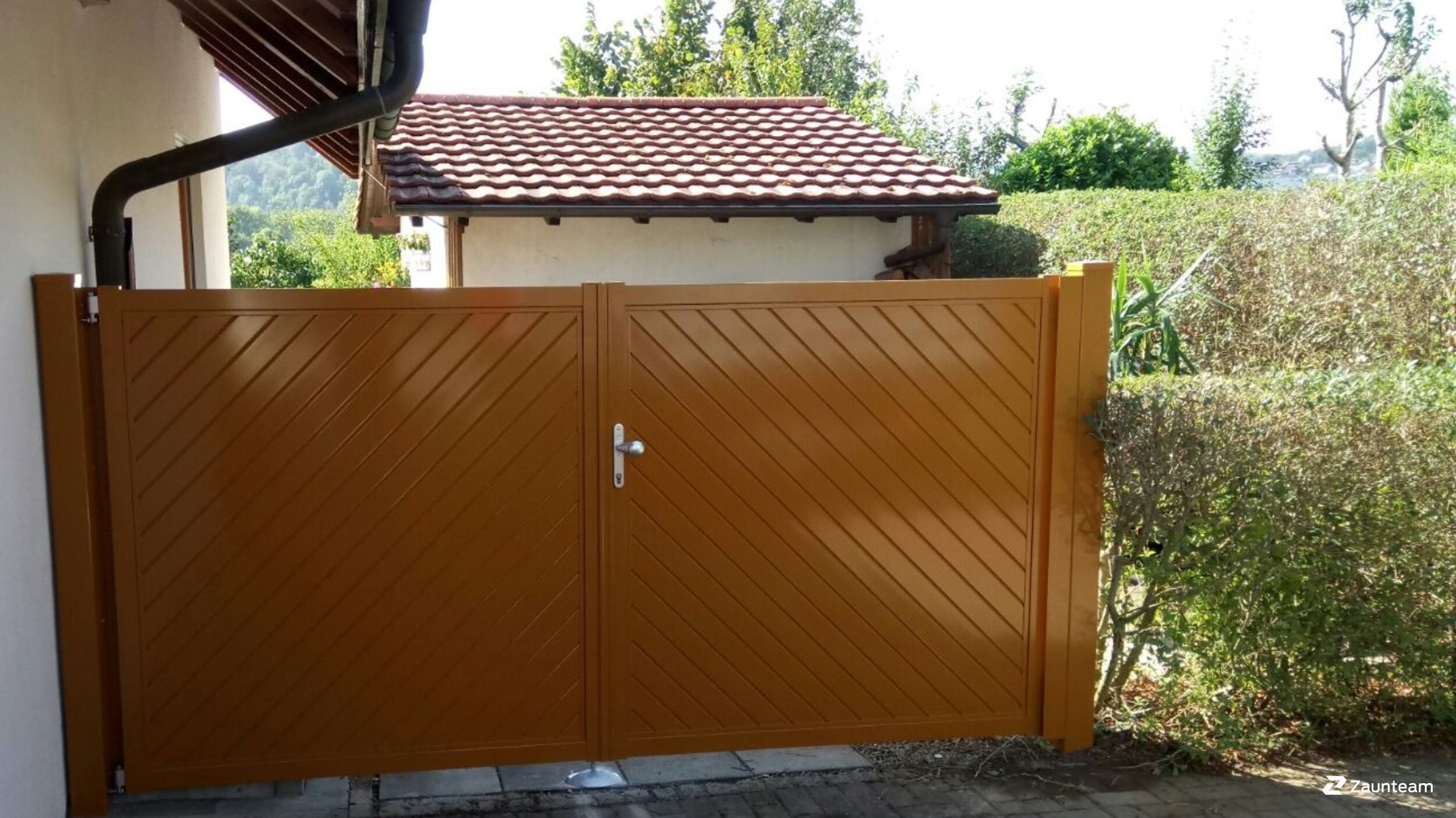 Aluminium Sichtschutz aus dem 2017 in 79793 Wutöschingen Deutschland von Zaunteam Granacher.