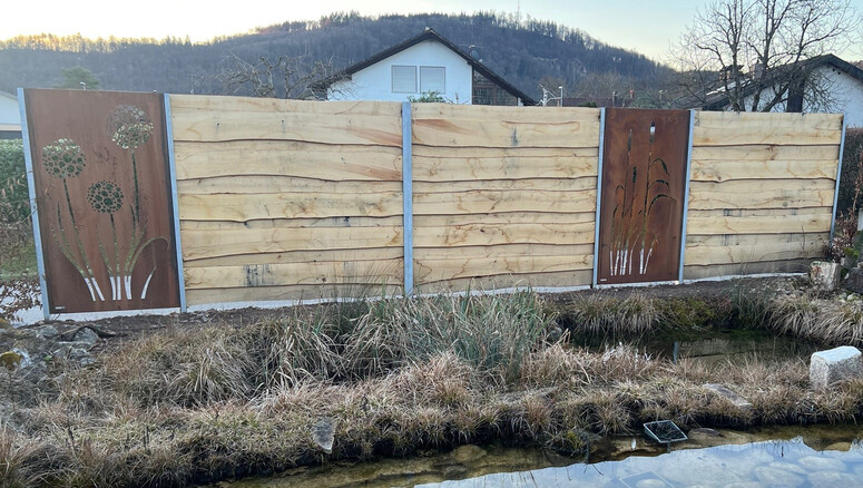 Holz Sichtschutz aus dem 2026 in 79790 Küssaberg Deutschland von Zaunteam Granacher.