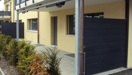 Aluminium Sichtschutz aus dem 2017 in 4538 Oberbipp Schweiz von Zaunteam Mittelland GmbH.