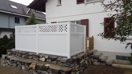 Protection brise-vue en matière plastique de 2018 à 4562 Biberist Suisse de Zaunteam Mittelland GmbH.