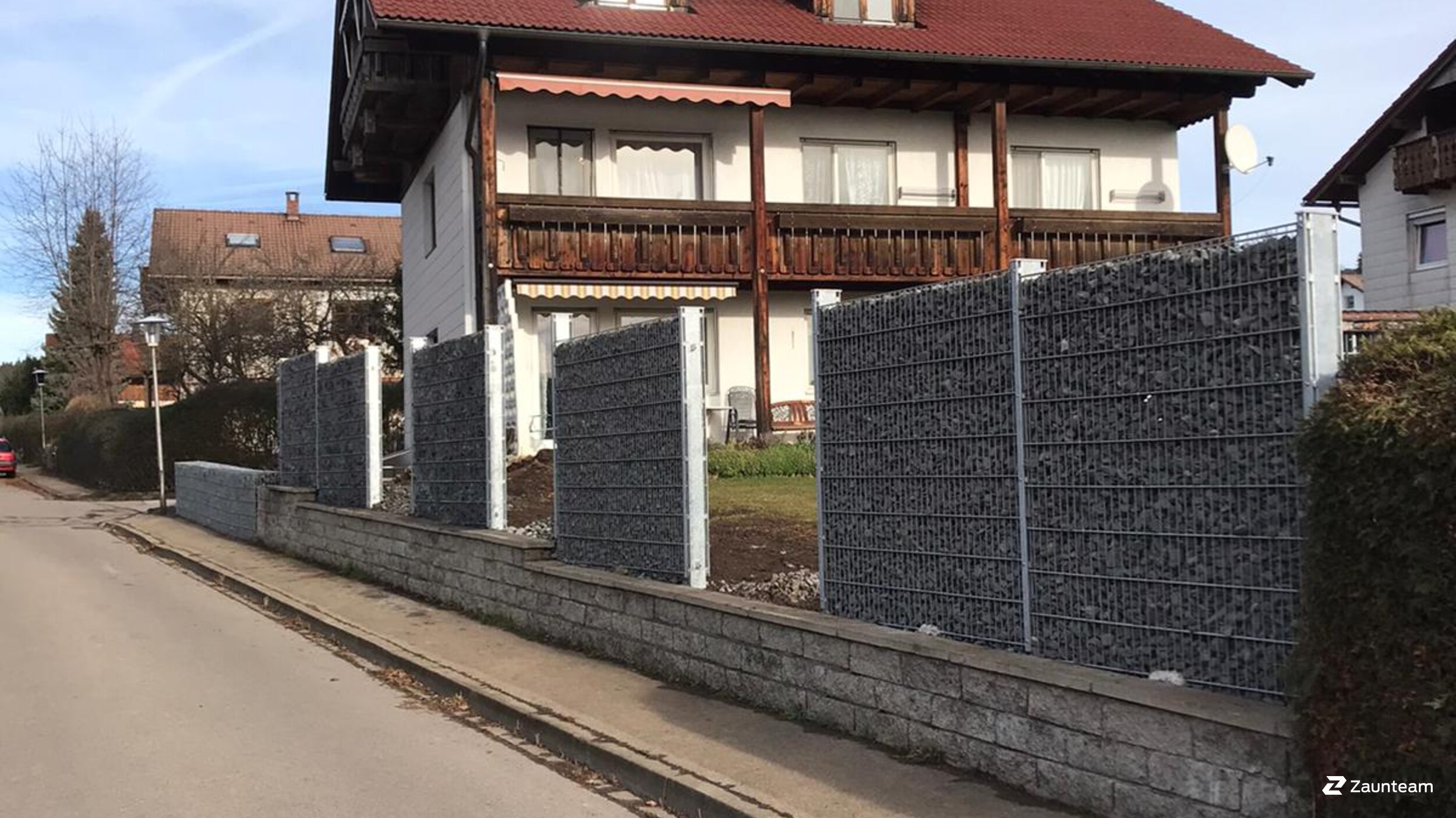 Gabions de 2019 à 87490 Haldenwang Allemagne de Zaunteam Allgäu.