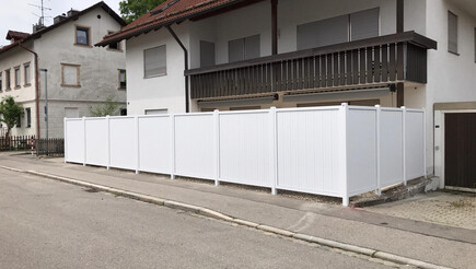Kunststoff Sichtschutz aus dem 2019 in 87600 Kaufbeuren Deutschland von Zaunteam Allgäu.