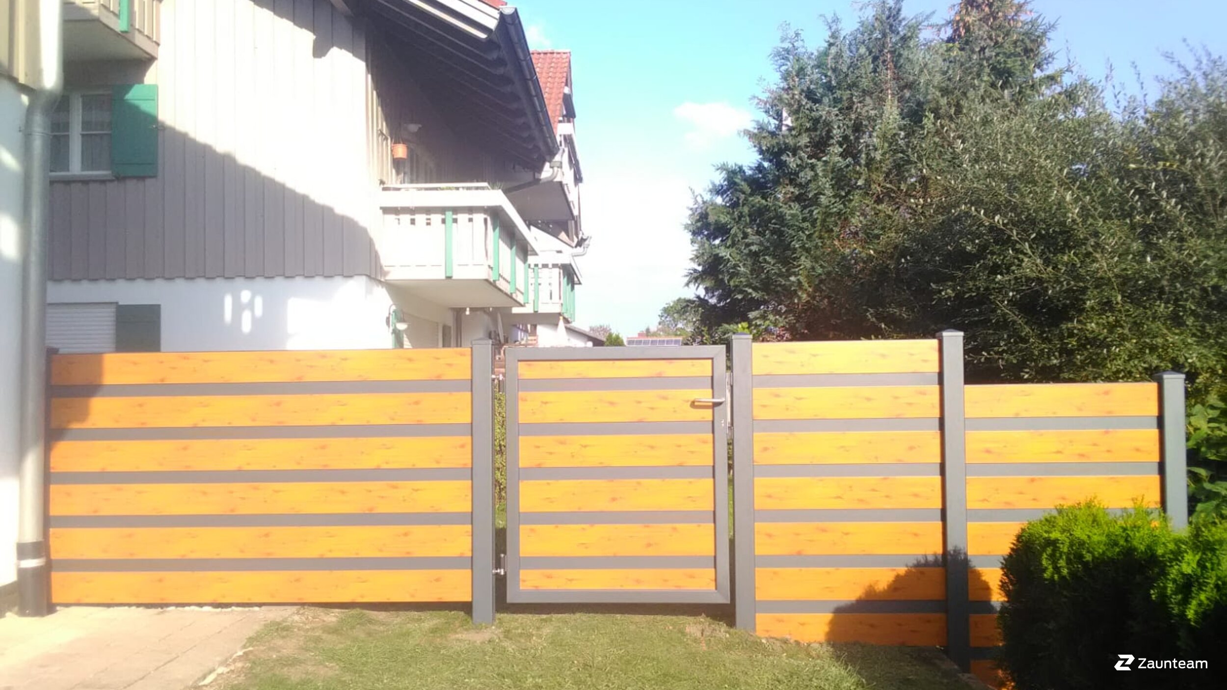 Aluminium Sichtschutz aus dem 2018 in 87534 Oberstaufen Deutschland von Zaunteam Allgäu.