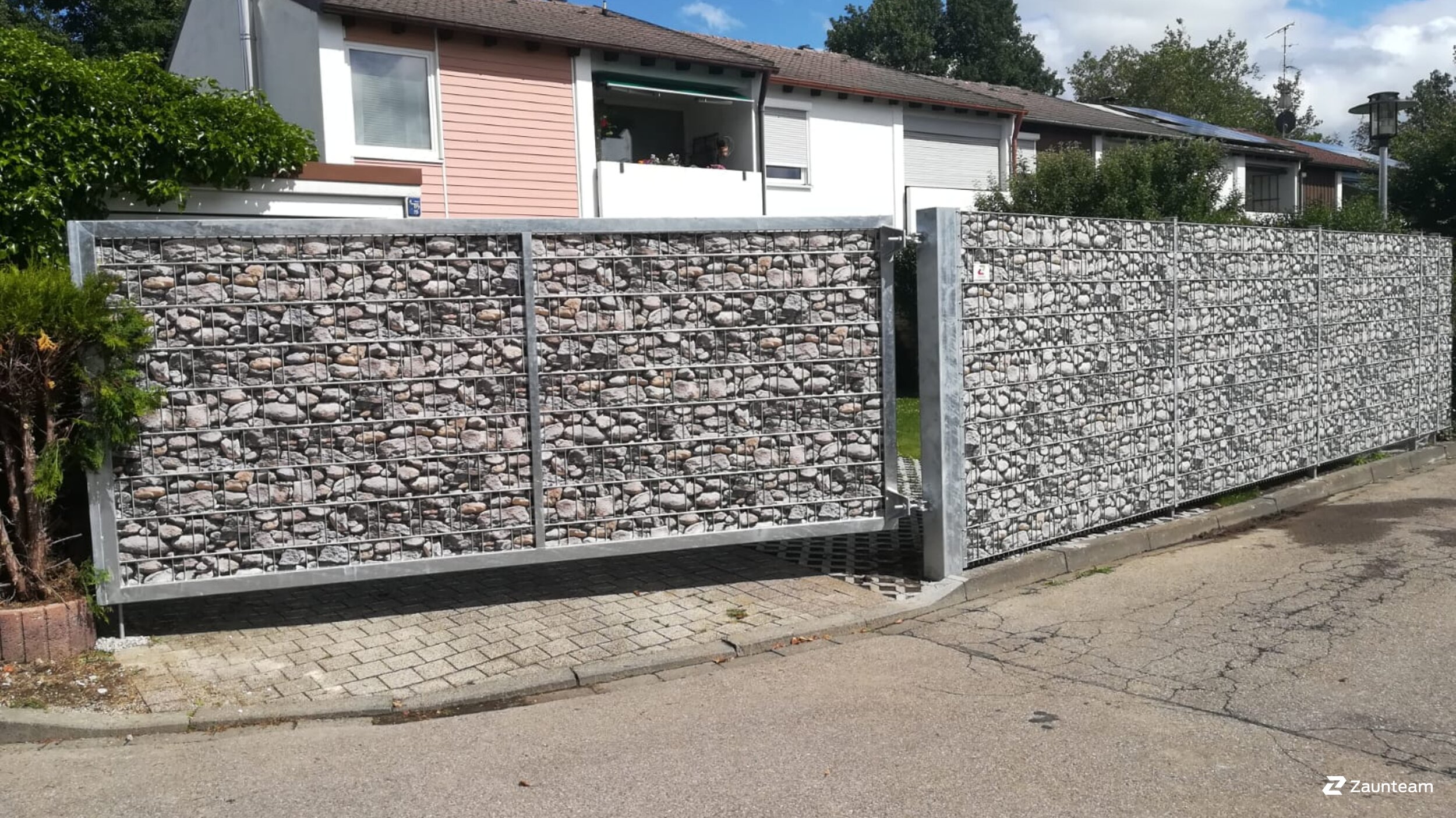 Protection brise-vue en tressage de 2020 à 87437 Kempten Allemagne de Zaunteam Allgäu.