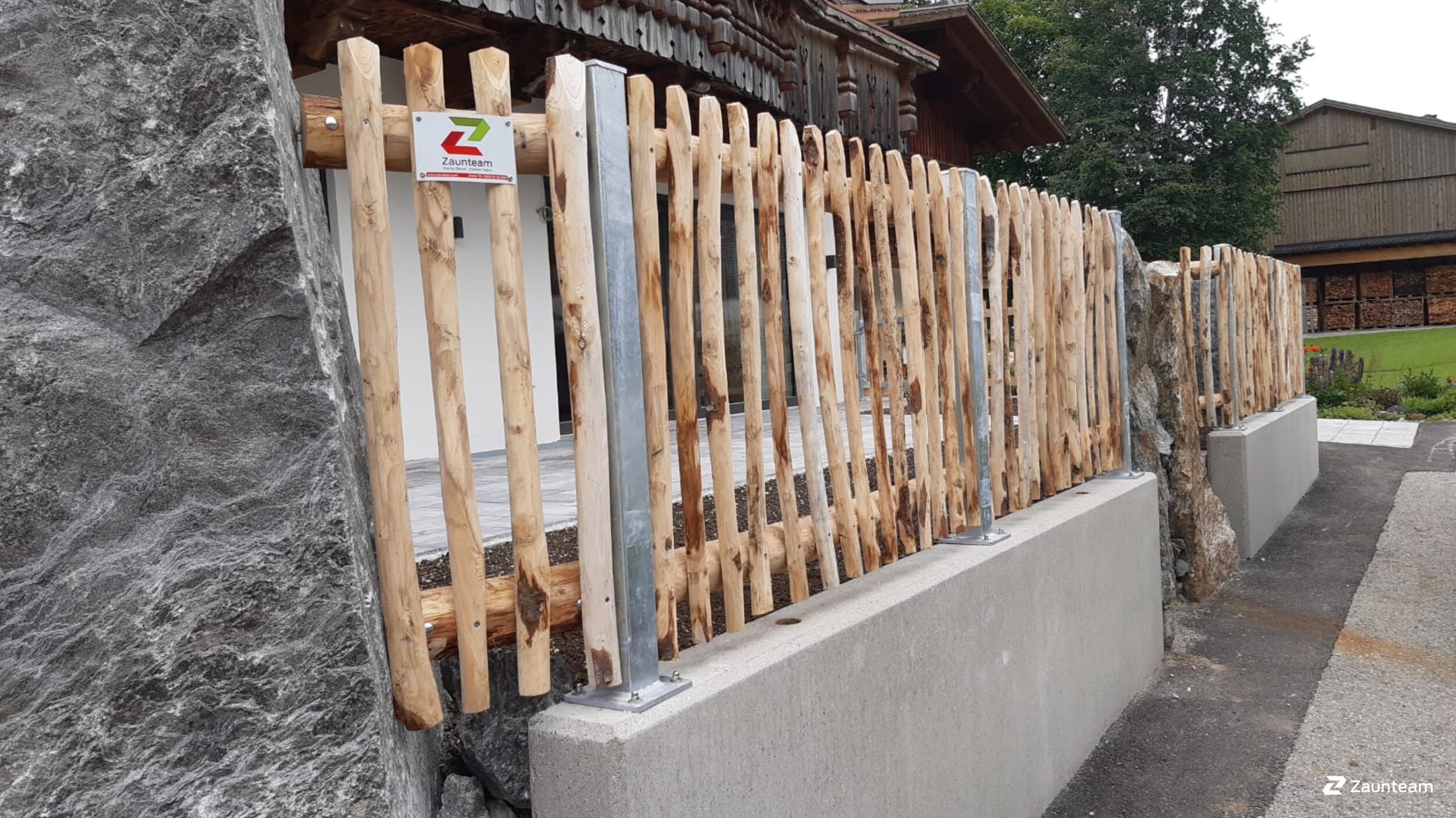 Clôture naturelle de 2021 à 6677 Schattwald Allemagne de Zaunteam Allgäu.