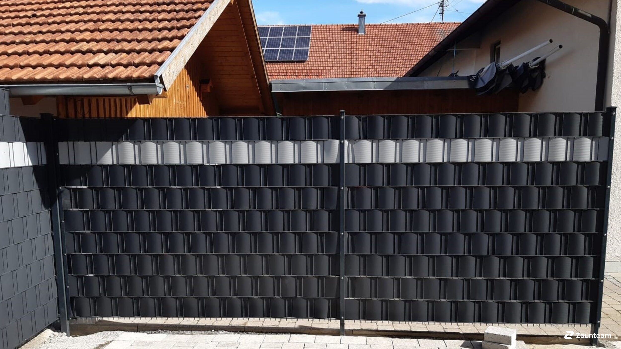 Protection brise-vue en tressage de 2021 à 87648 Aitrang Allemagne de Zaunteam Allgäu.