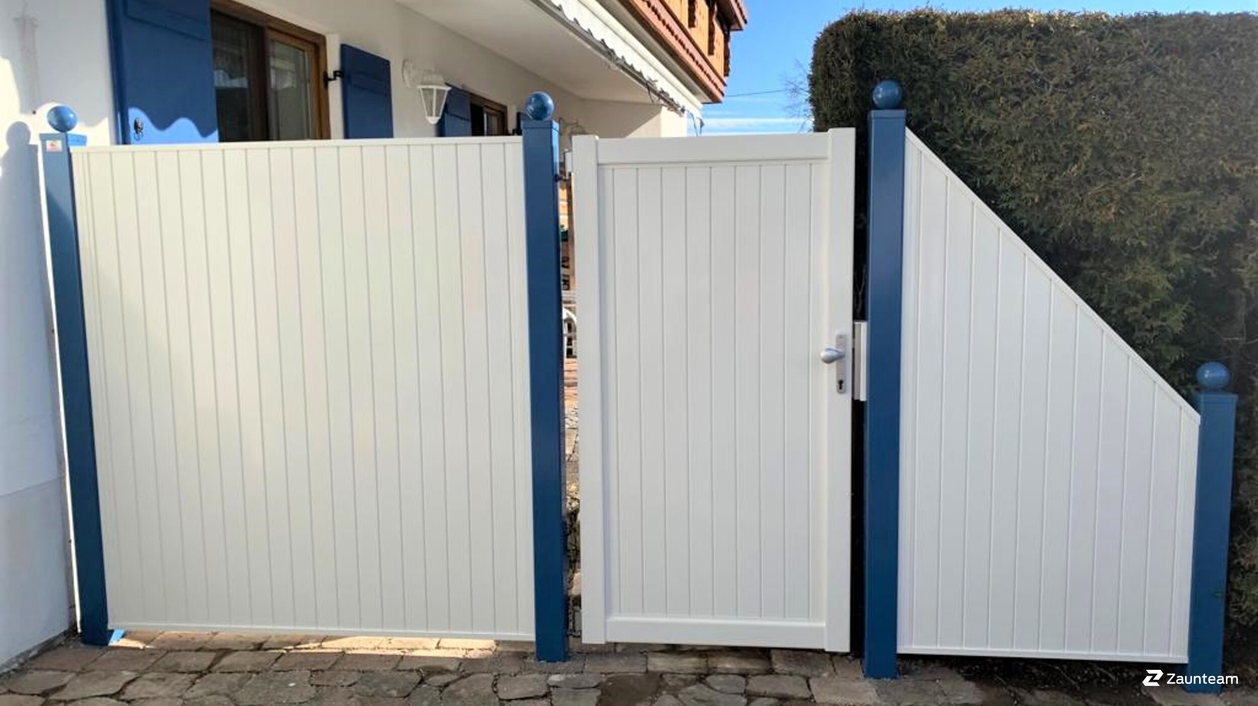 Protection brise-vue en aluminium de 2022 à 86983 Lechbruck Allemagne de Zaunteam Allgäu.