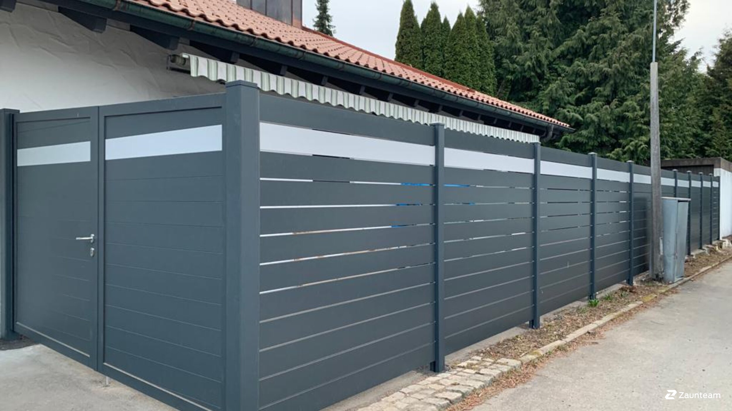 Aluminium Sichtschutz aus dem 2022 in 87499 Wilpoldsried Deutschland von Zaunteam Allgäu.