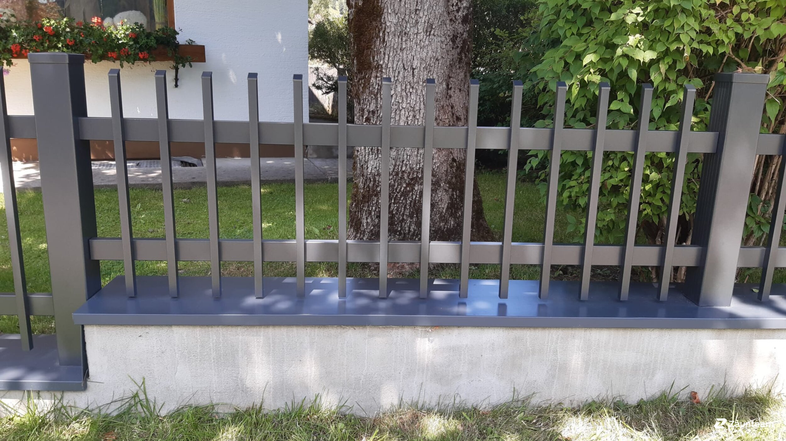 Aluzaun aus dem 2022 in 6671 Weißenbach Österreich von Zaunteam Allgäu.