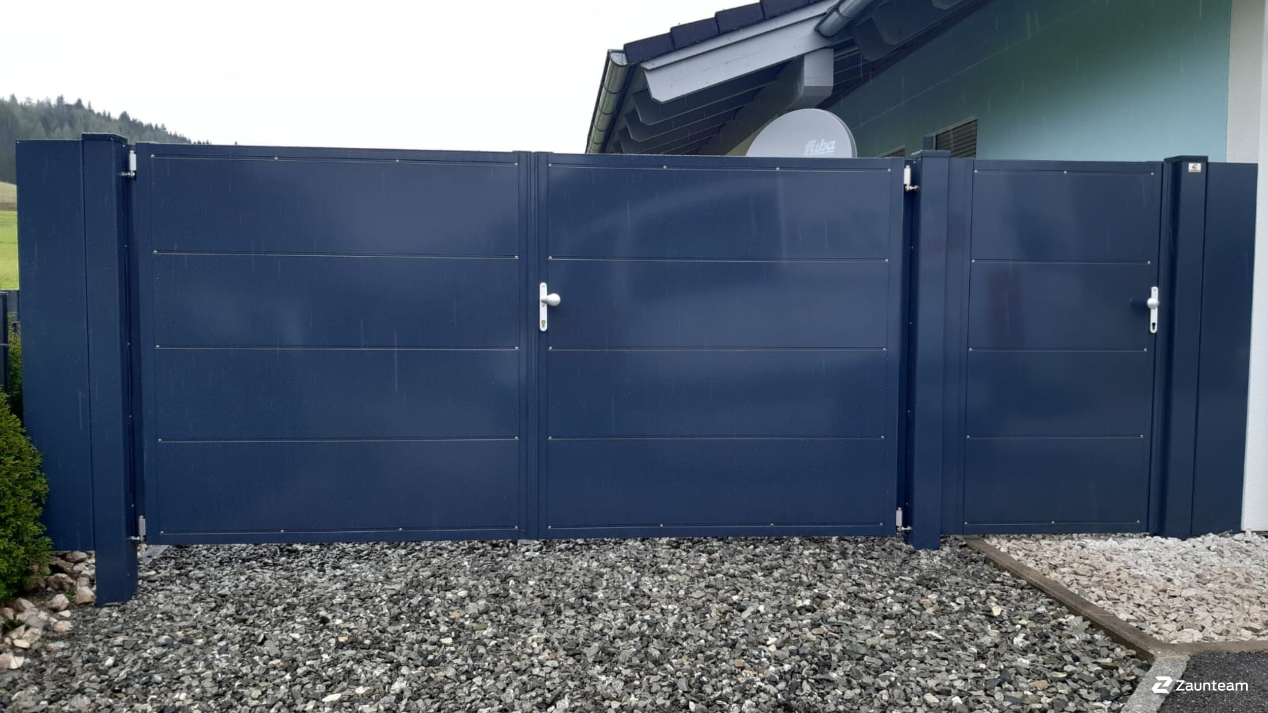 Aluminium Sichtschutz aus dem 2022 in 6611 Heiterwang Österreich von Zaunteam Allgäu.