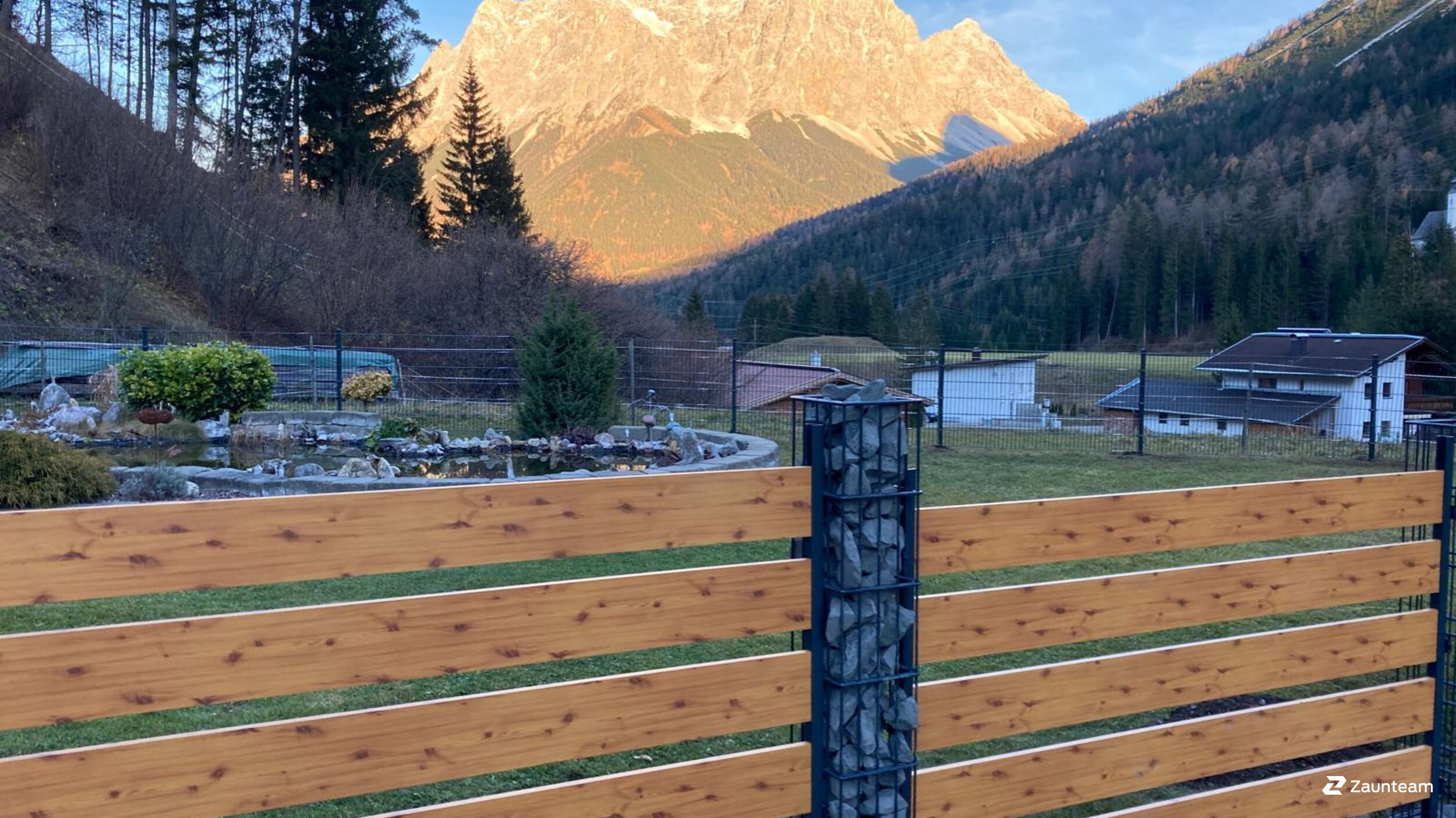 Aluminium Sichtschutz aus dem 2020 in 6633 Biberwier Österreich von Zaunteam Allgäu.