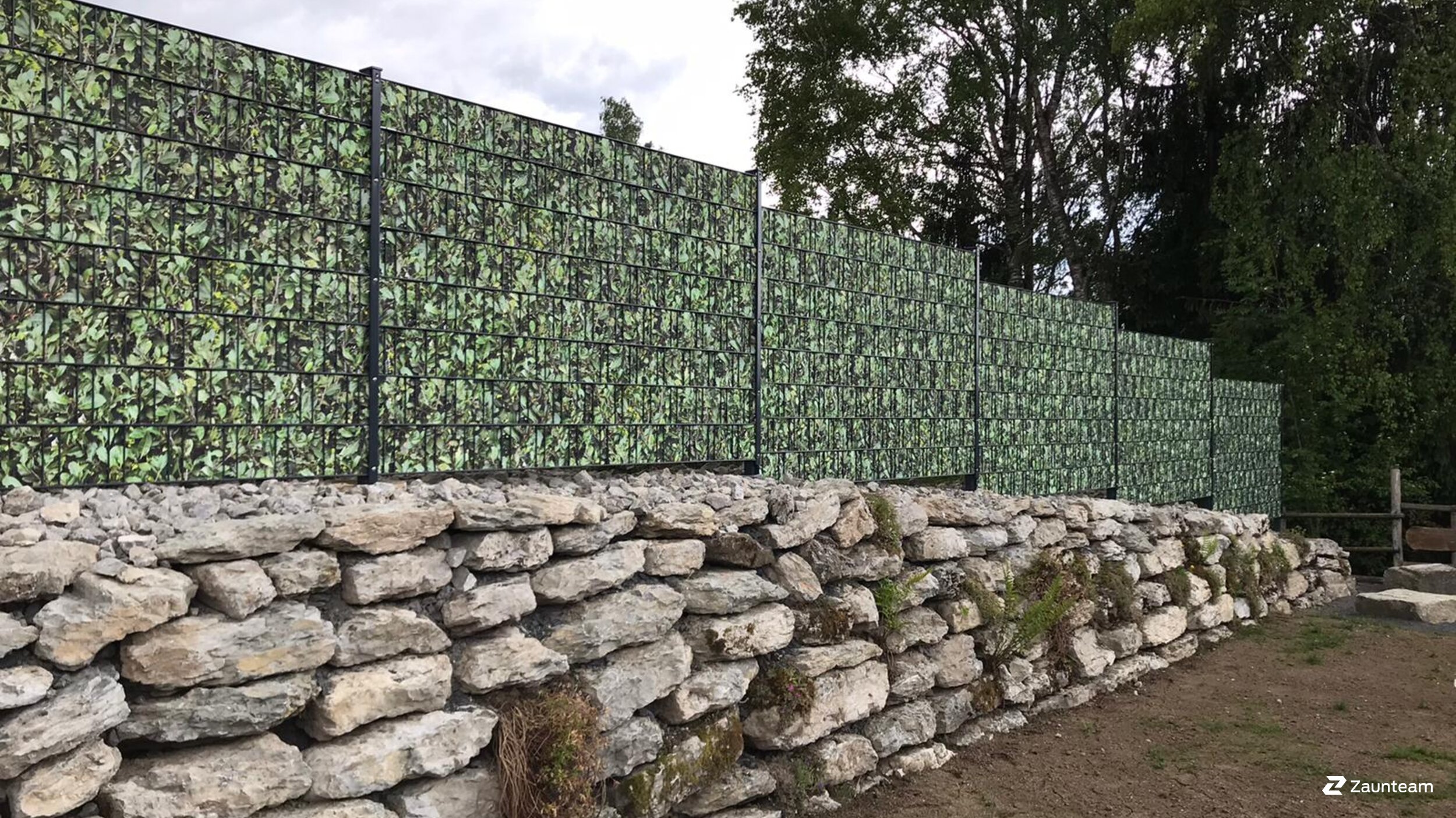 Protection brise-vue en tressage de 2020 à 87527 sonthofen Allemagne de Zaunteam Allgäu.