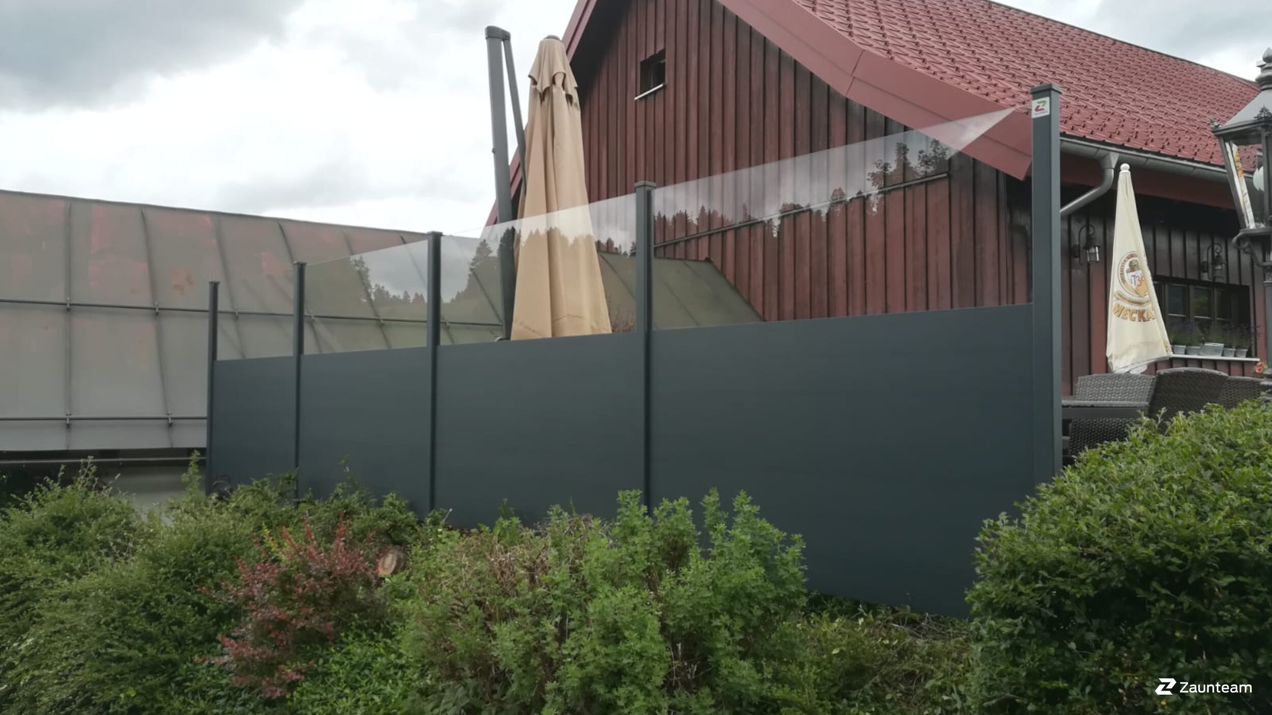 Aluminium Sichtschutz aus dem 2021 in 87534 Oberstaufen-Steibis Deutschland von Zaunteam Allgäu.