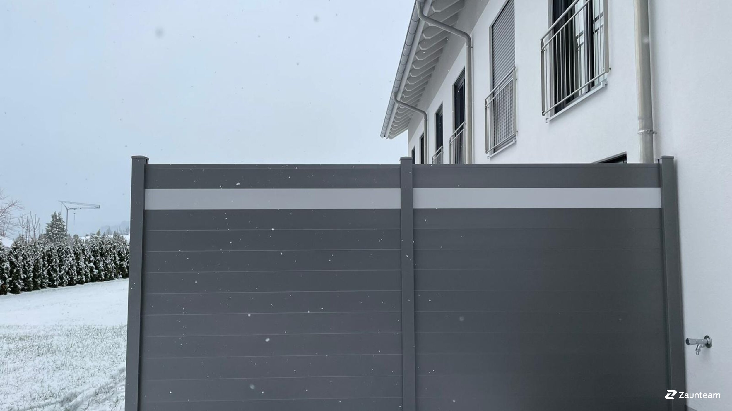 Aluminium Sichtschutz aus dem 2023 in 87634 Obergünzburg Deutschland von Zaunteam Allgäu.