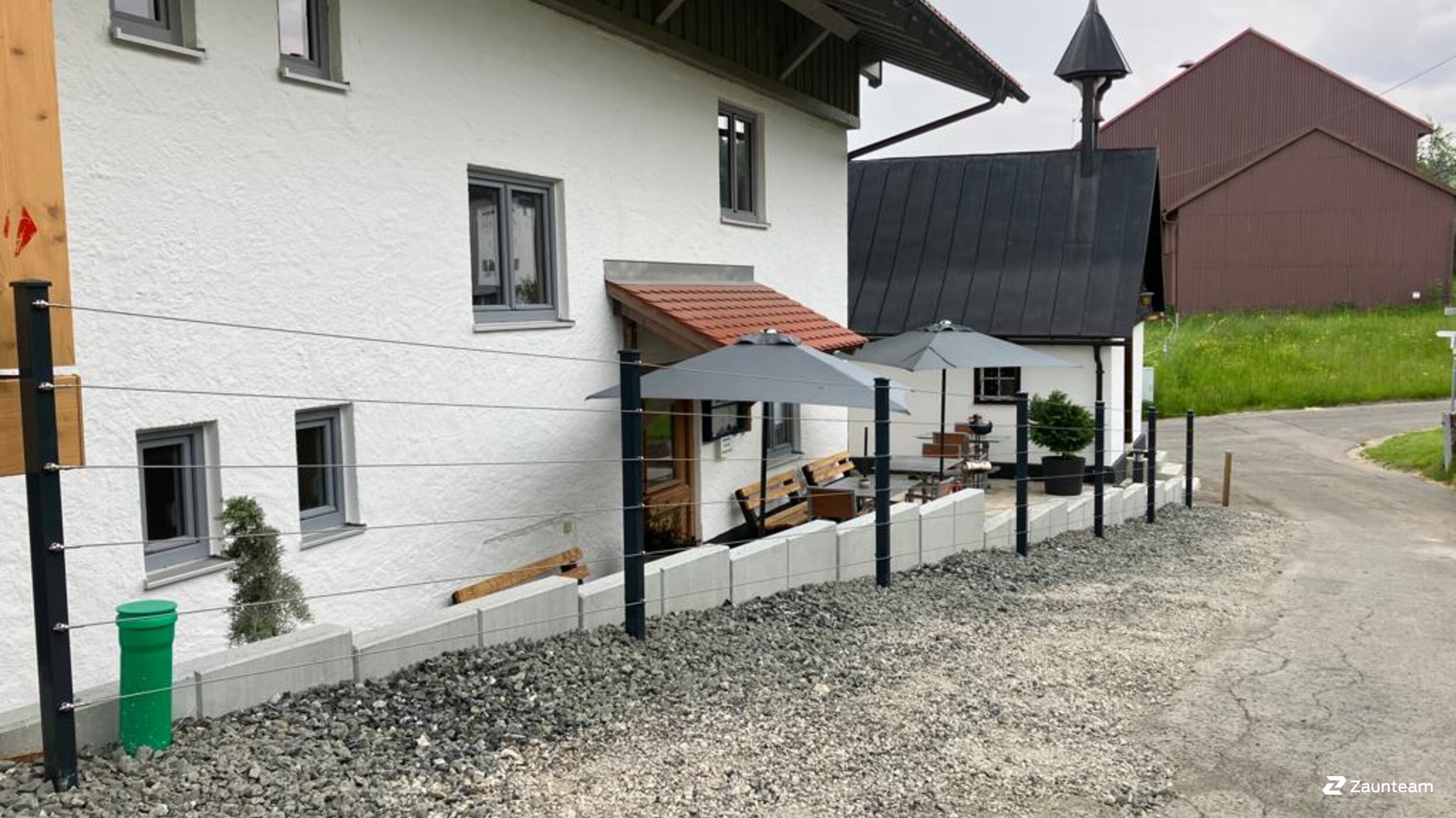 Drahtseilzaun aus dem 2023 in 87534 Oberstaufen Deutschland von Zaunteam Allgäu.