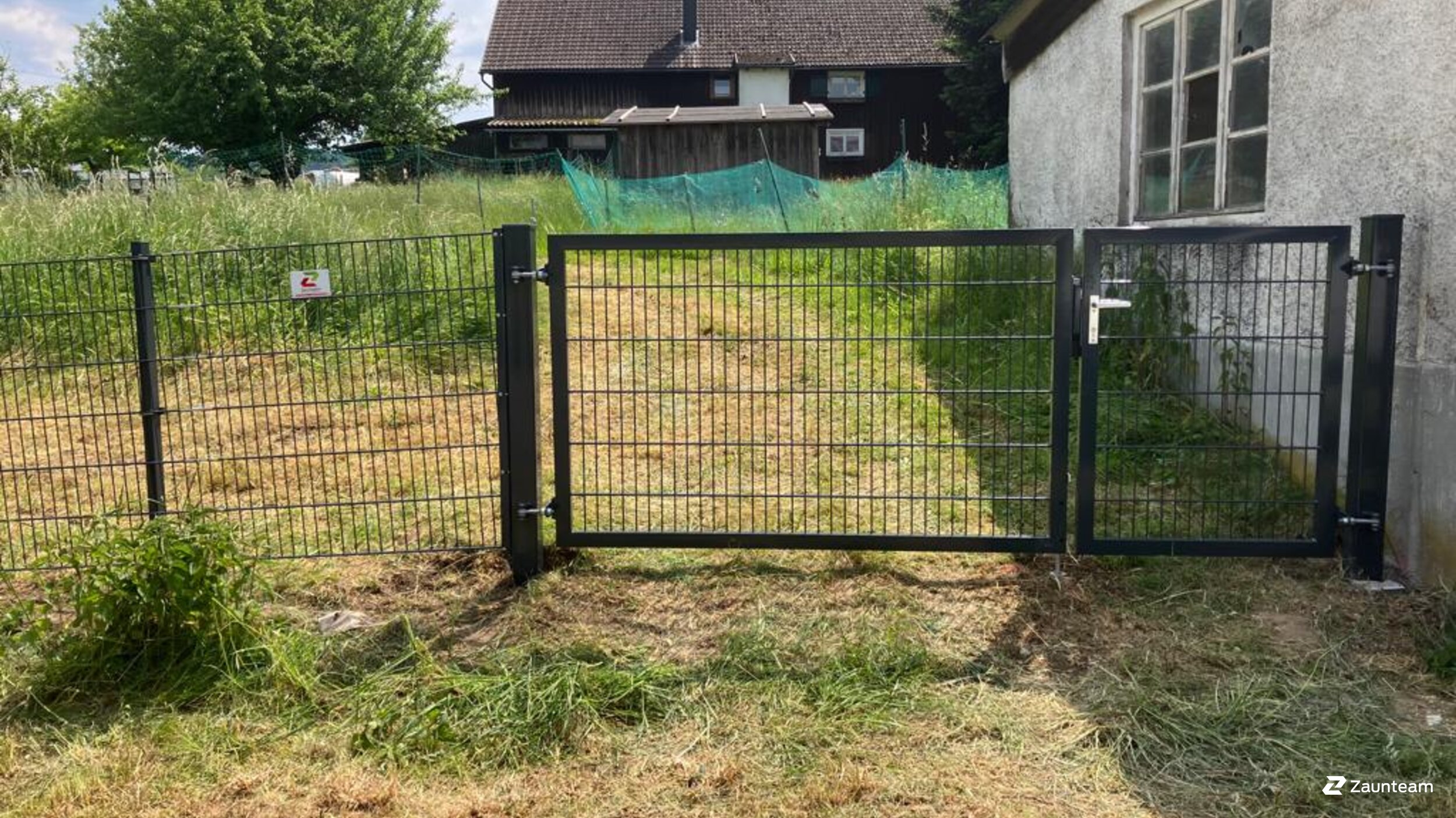 Doppelstabmattenzaun aus dem 2023 in 88178 Heimemkirch Deutschland von Zaunteam Allgäu.