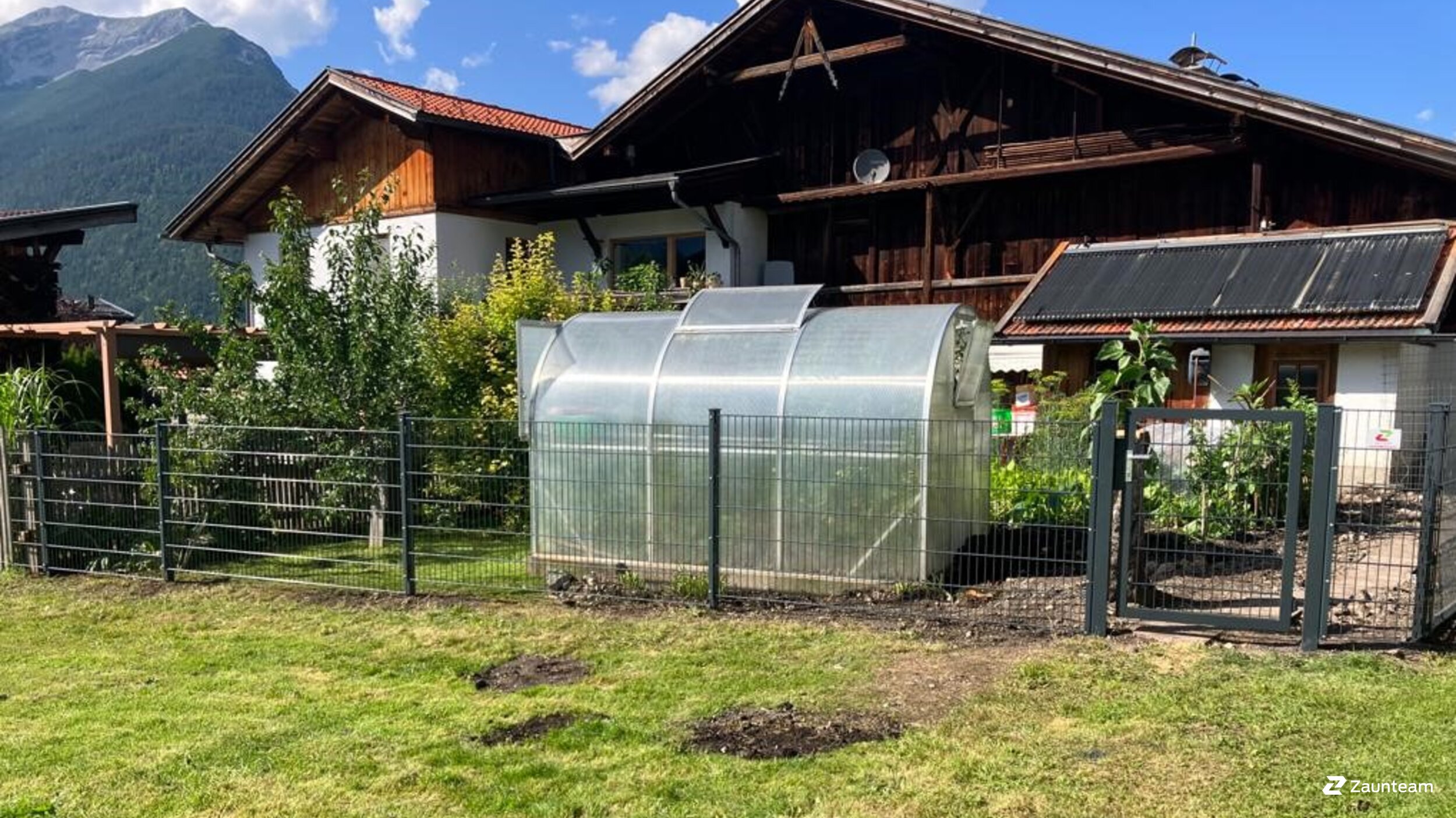 Doppelstabmattenzaun aus dem 2023 in 6632 Ehrwald Deutschland von Zaunteam Allgäu.