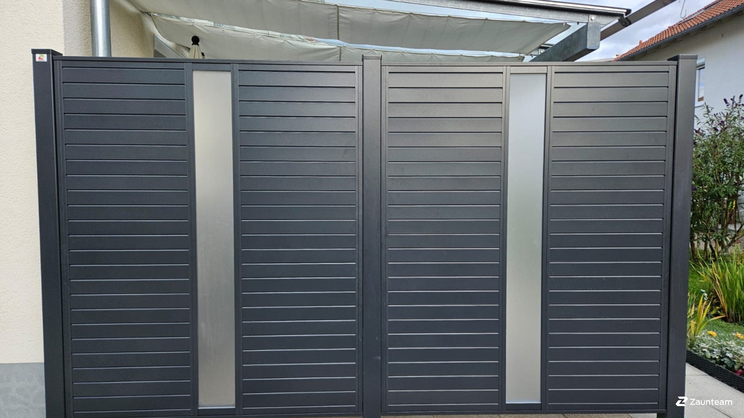 Aluminium Sichtschutz aus dem 2024 in 87544 Blaichach Deutschland von Zaunteam Allgäu.