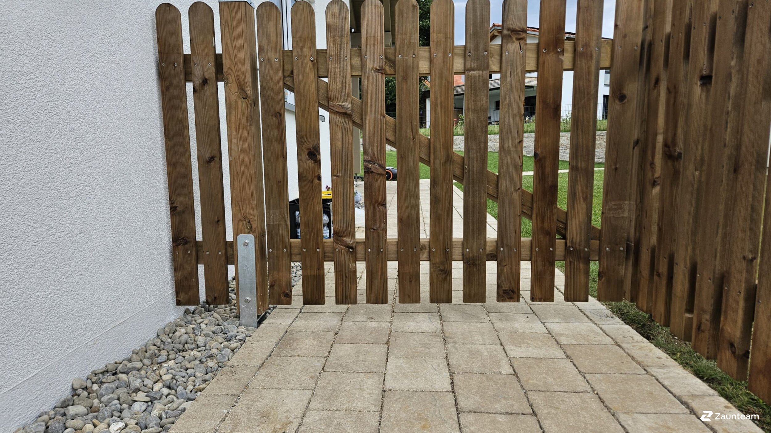 Staketenzaun aus dem 2025 in 87477 Sulzberg Deutschland von Zaunteam Allgäu.