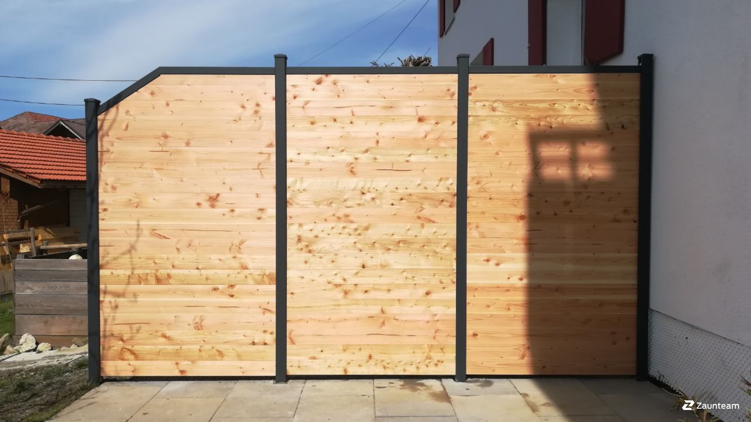 Holz Sichtschutz aus dem 2018 in 87549 Rettenberg Deutschland von Zaunteam Allgäu.