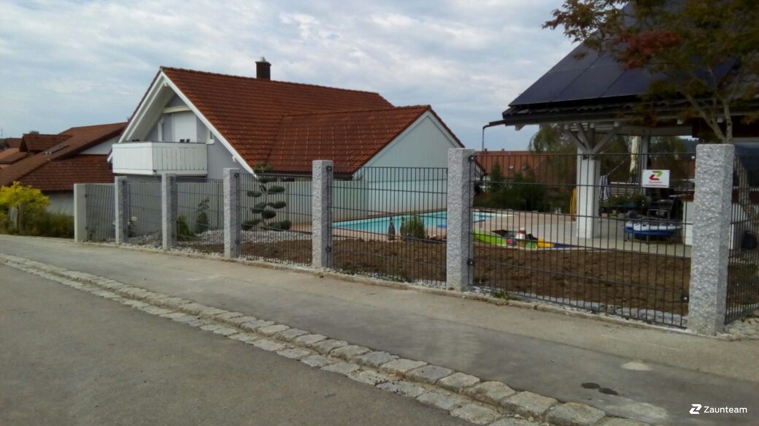 Doppelstabmattenzaun aus dem 2017 in 88161 Lindenberg Deutschland von Zaunteam Allgäu.