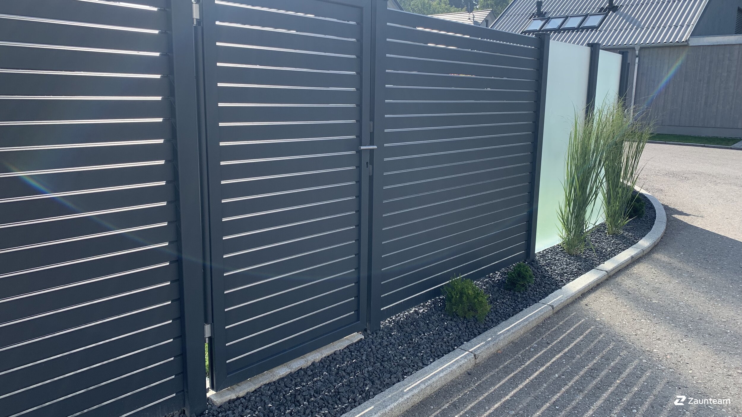 Aluminium Sichtschutz aus dem 2019 in 88400 Biberach Deutschland von Zaunteam Oberschwaben.
