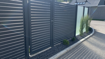 Aluminium Sichtschutz aus dem 2019 in 88400 Biberach Deutschland von Zaunteam Oberschwaben.