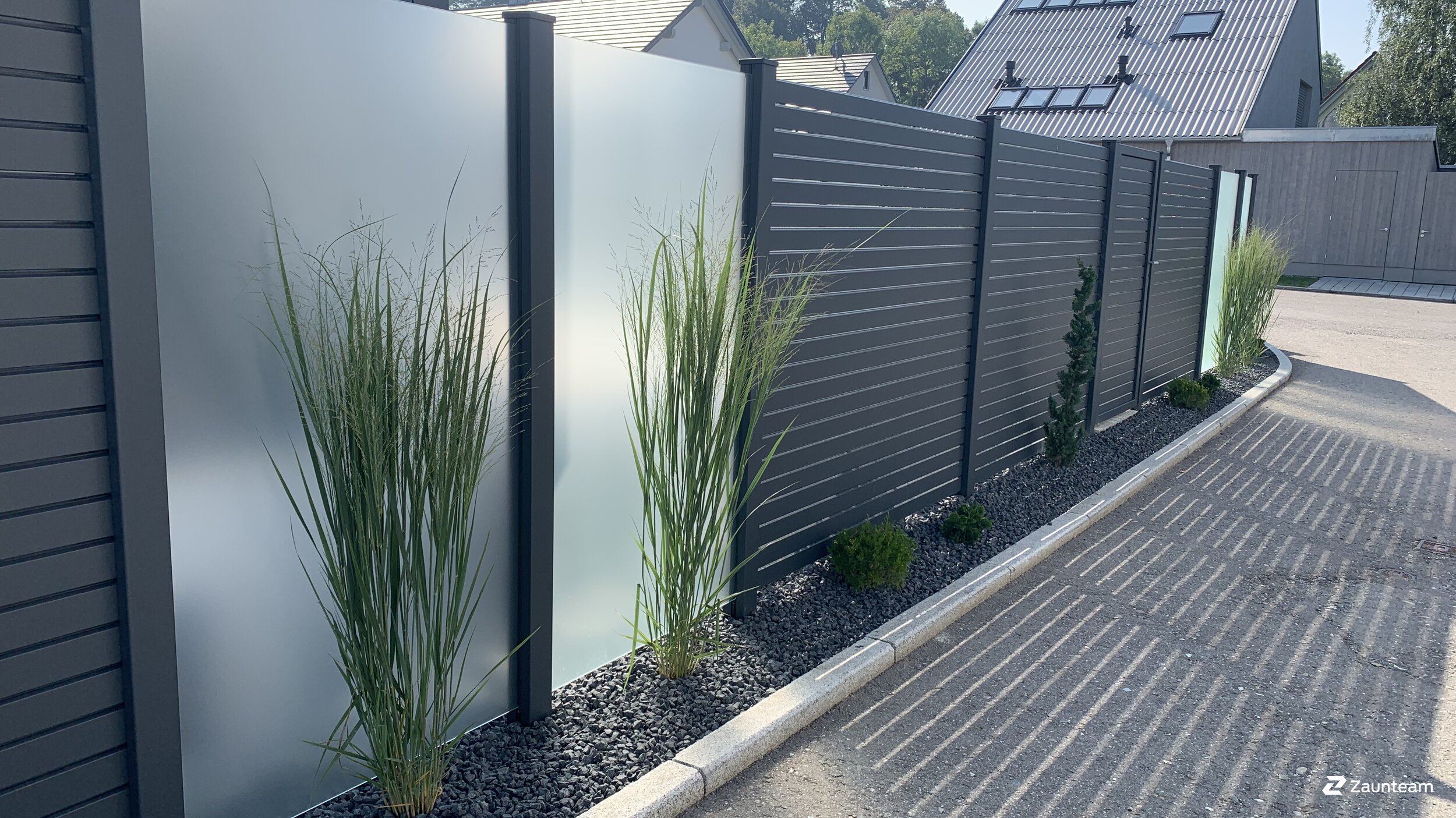 Aluminium Sichtschutz aus dem 2019 in 88440 Biberach Deutschland von Zaunteam Oberschwaben.