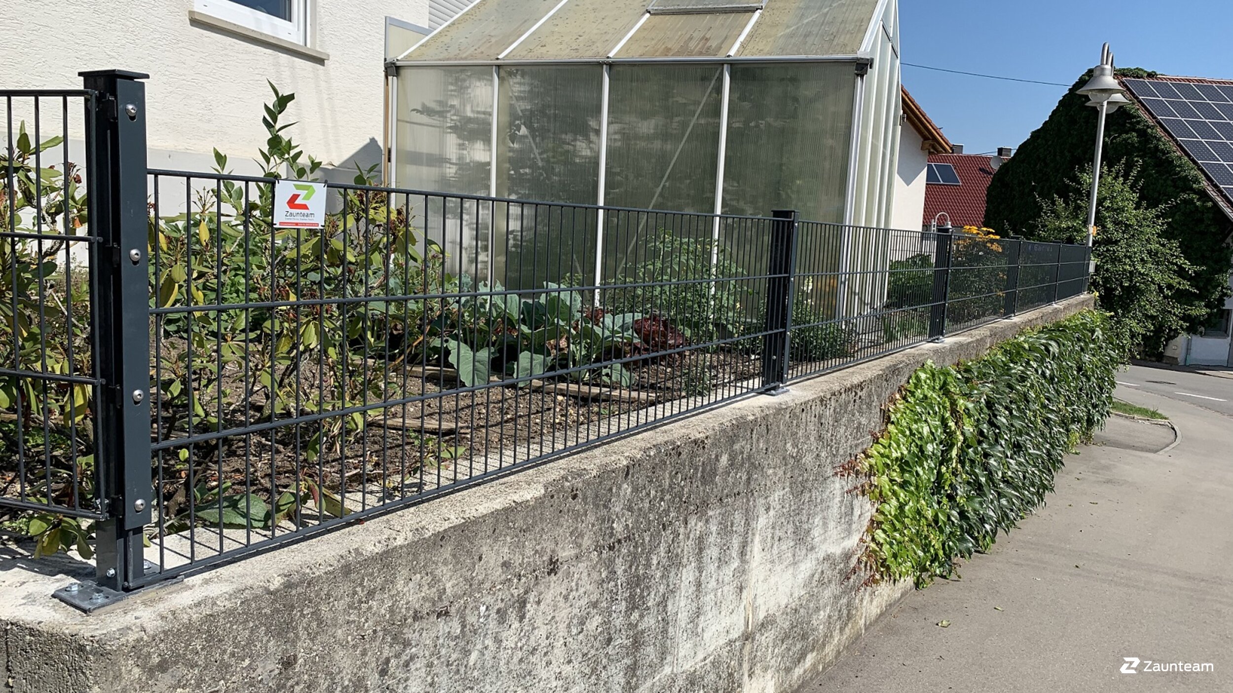 Doppelstabmattenzaun aus dem 2019 in 88524 Oberwachingen Deutschland von Zaunteam Oberschwaben.