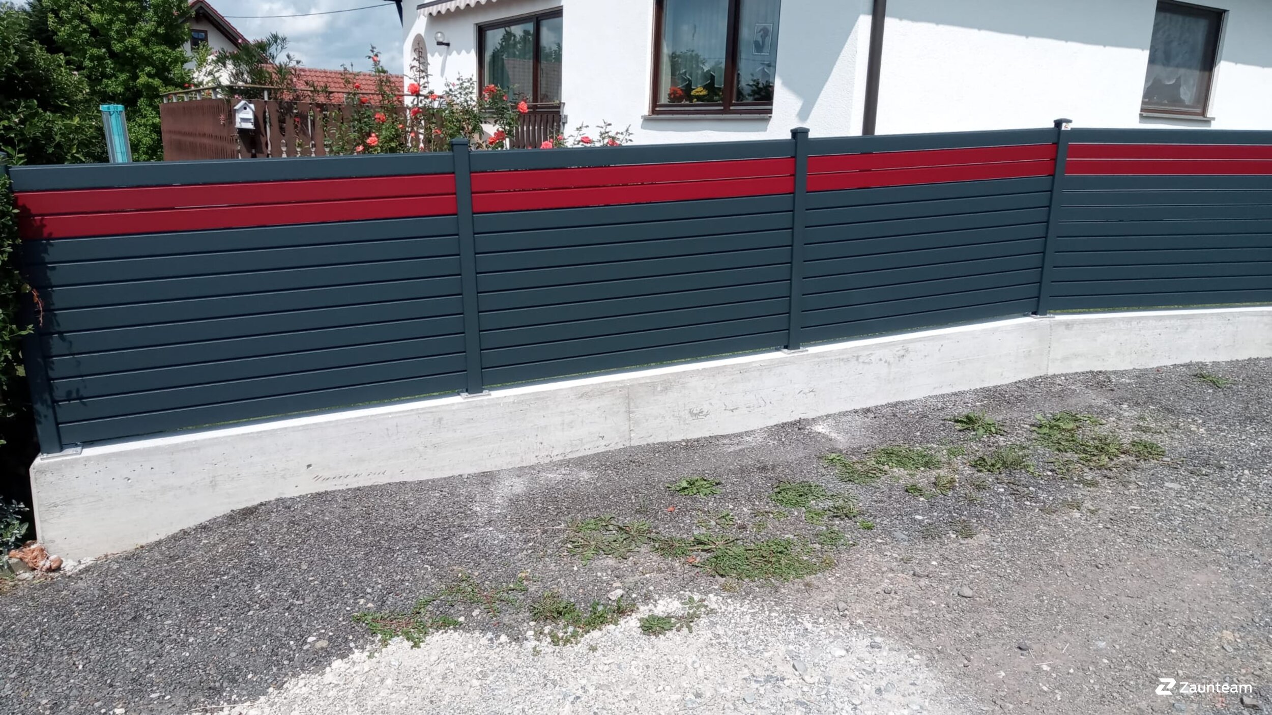 Protection brise-vue en aluminium de 2021 à 88427 Bad Schussenried Allemagne de Zaunteam Oberschwaben.