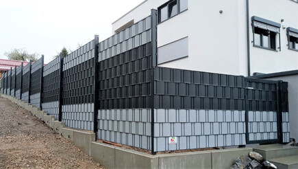 Protection brise-vue en tressage de 2021 à 88487 Mietingen Allemagne de Zaunteam Oberschwaben.