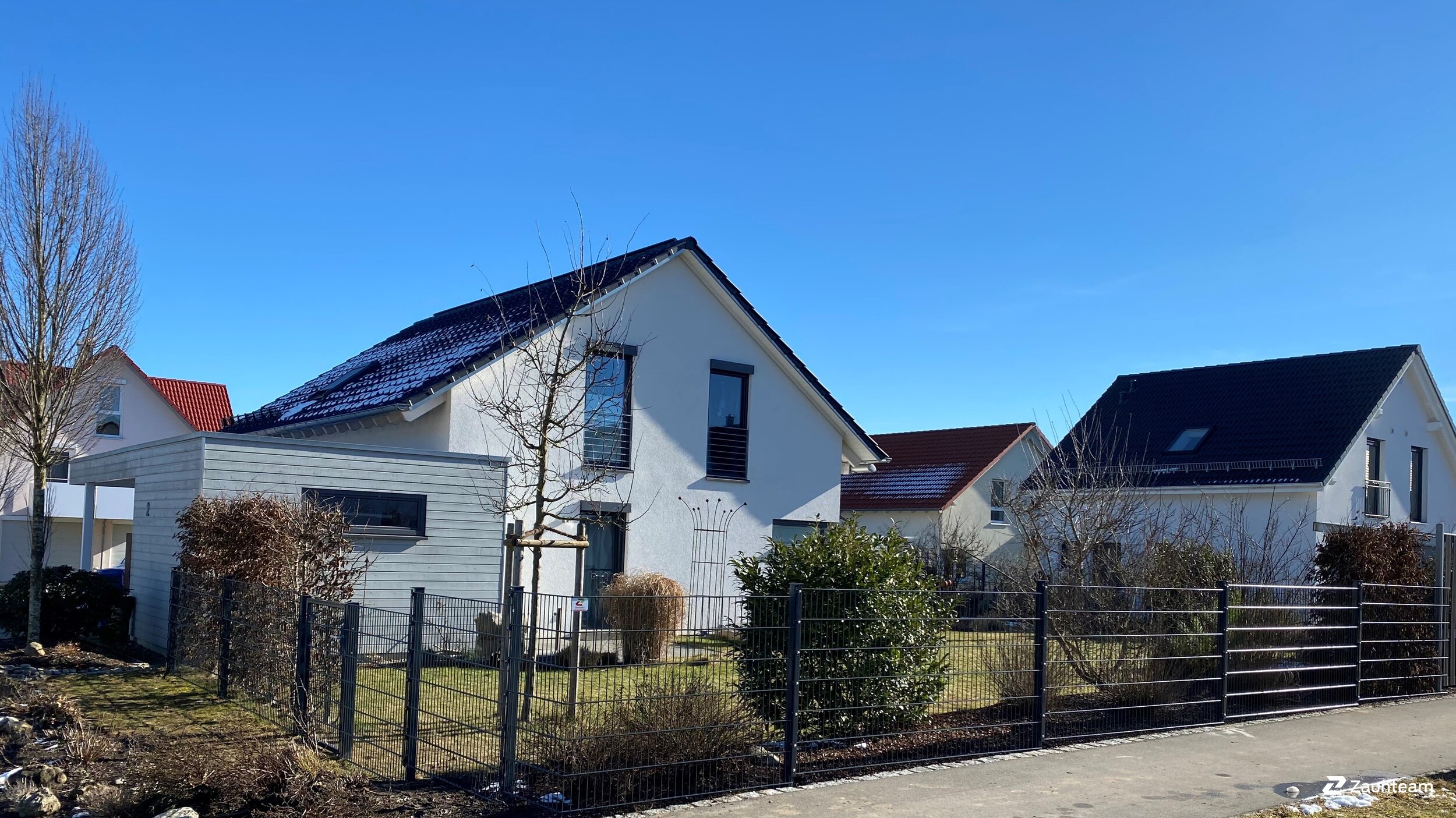 Doppelstabmattenzaun aus dem 2022 in 88447 Warthausen Deutschland von Zaunteam Oberschwaben.