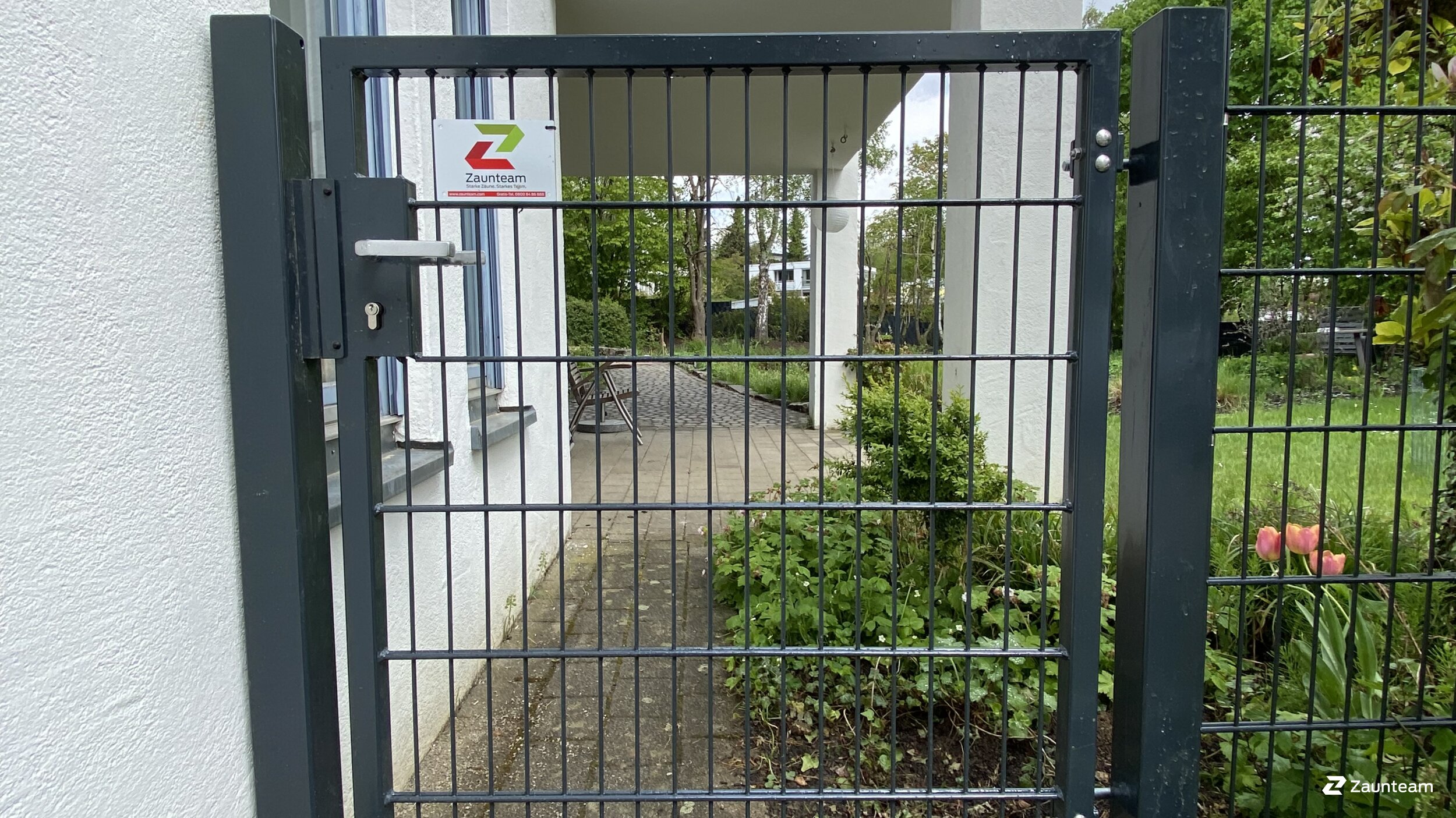 Clôture en panneau double fil de 2022 à 88400 Biberach Allemagne de Zaunteam Oberschwaben.