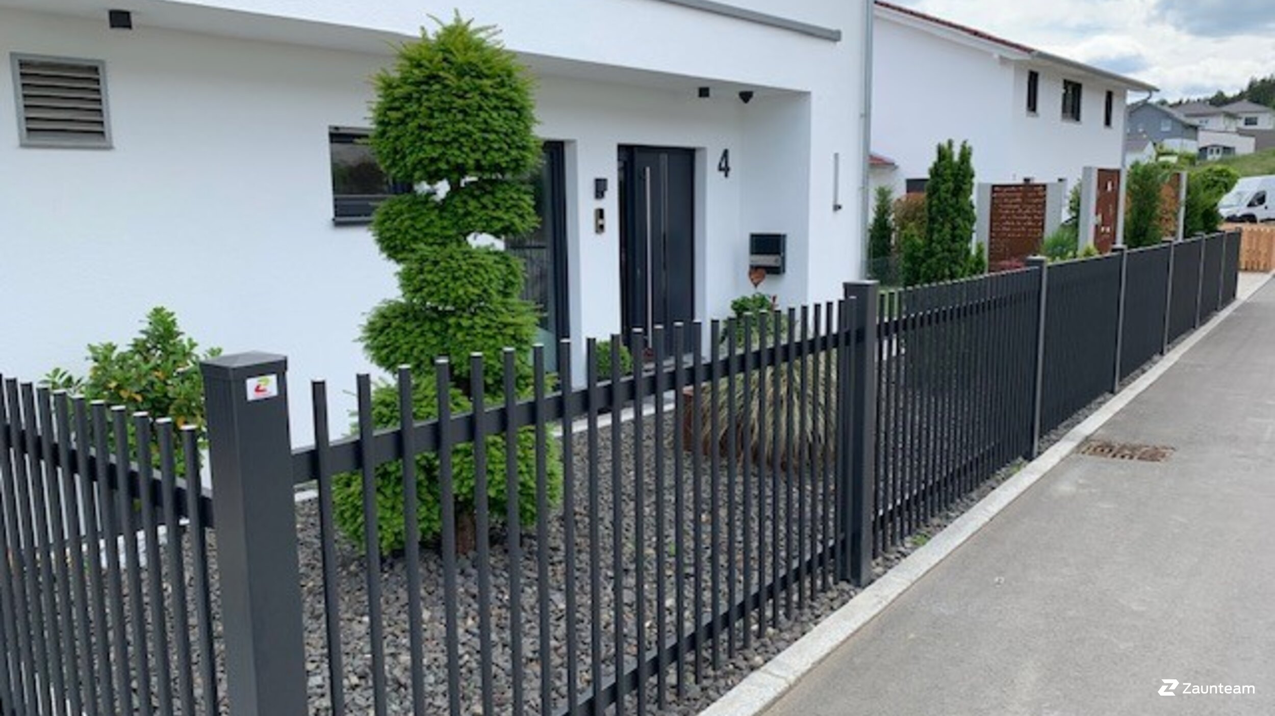 Aluzaun aus dem 2022 in 88486 Kirchberg Deutschland von Zaunteam Oberschwaben.