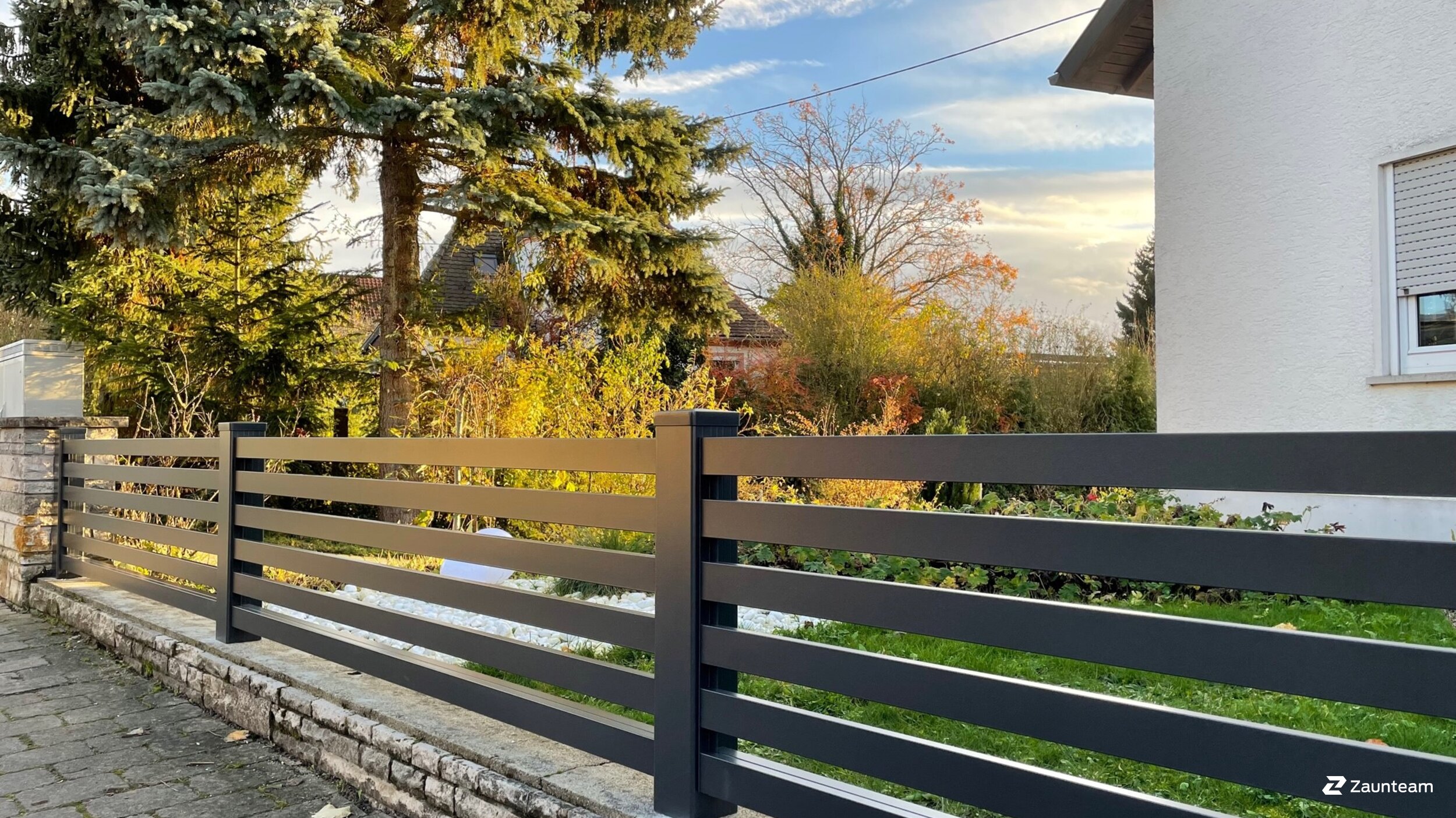 Aluminium Sichtschutz aus dem 2022 in 88527 Uigendorf Deutschland von Zaunteam Oberschwaben.