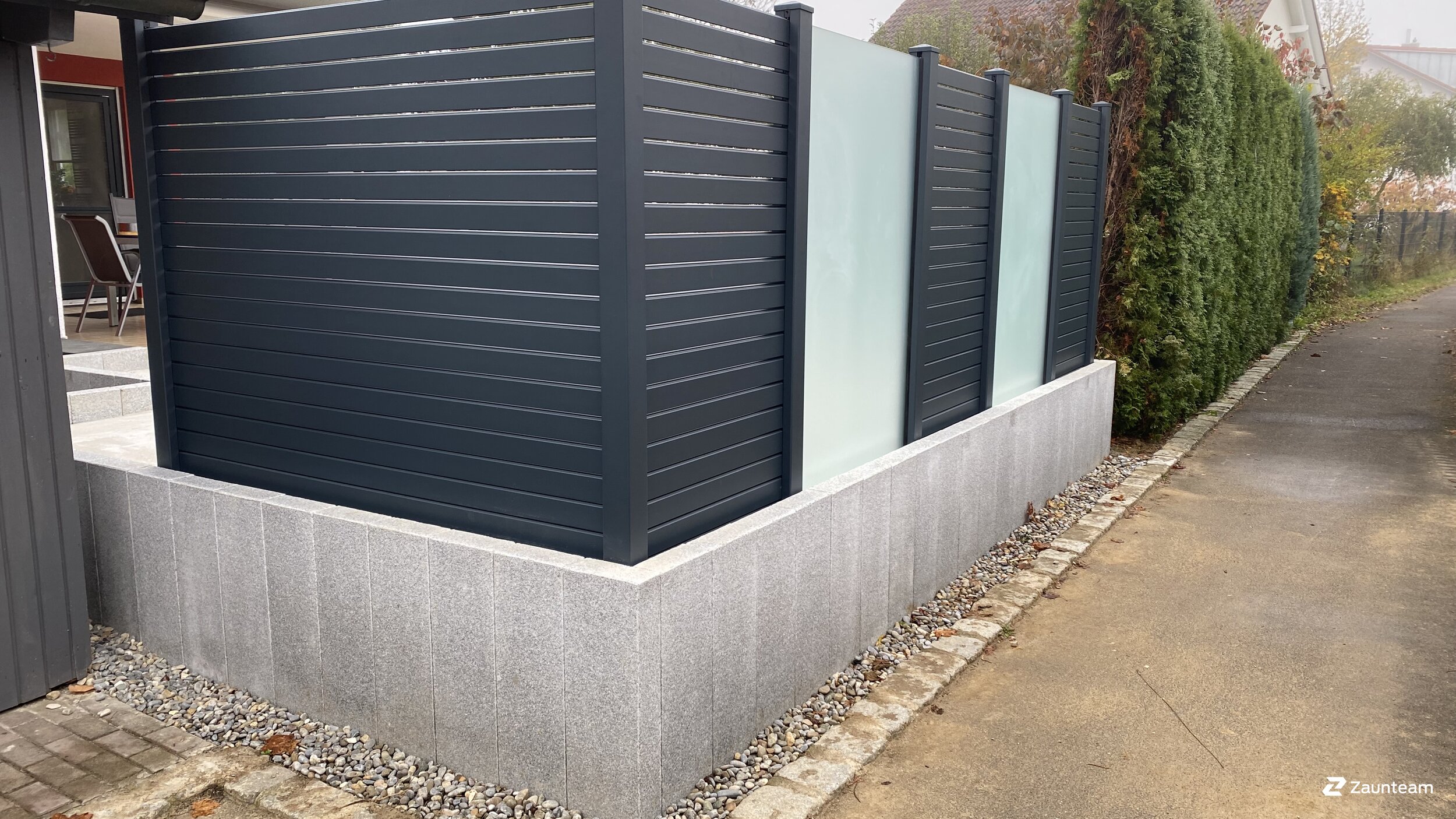 Aluminium Sichtschutz aus dem 2021 in 88499 Altheim Deutschland von Zaunteam Oberschwaben.