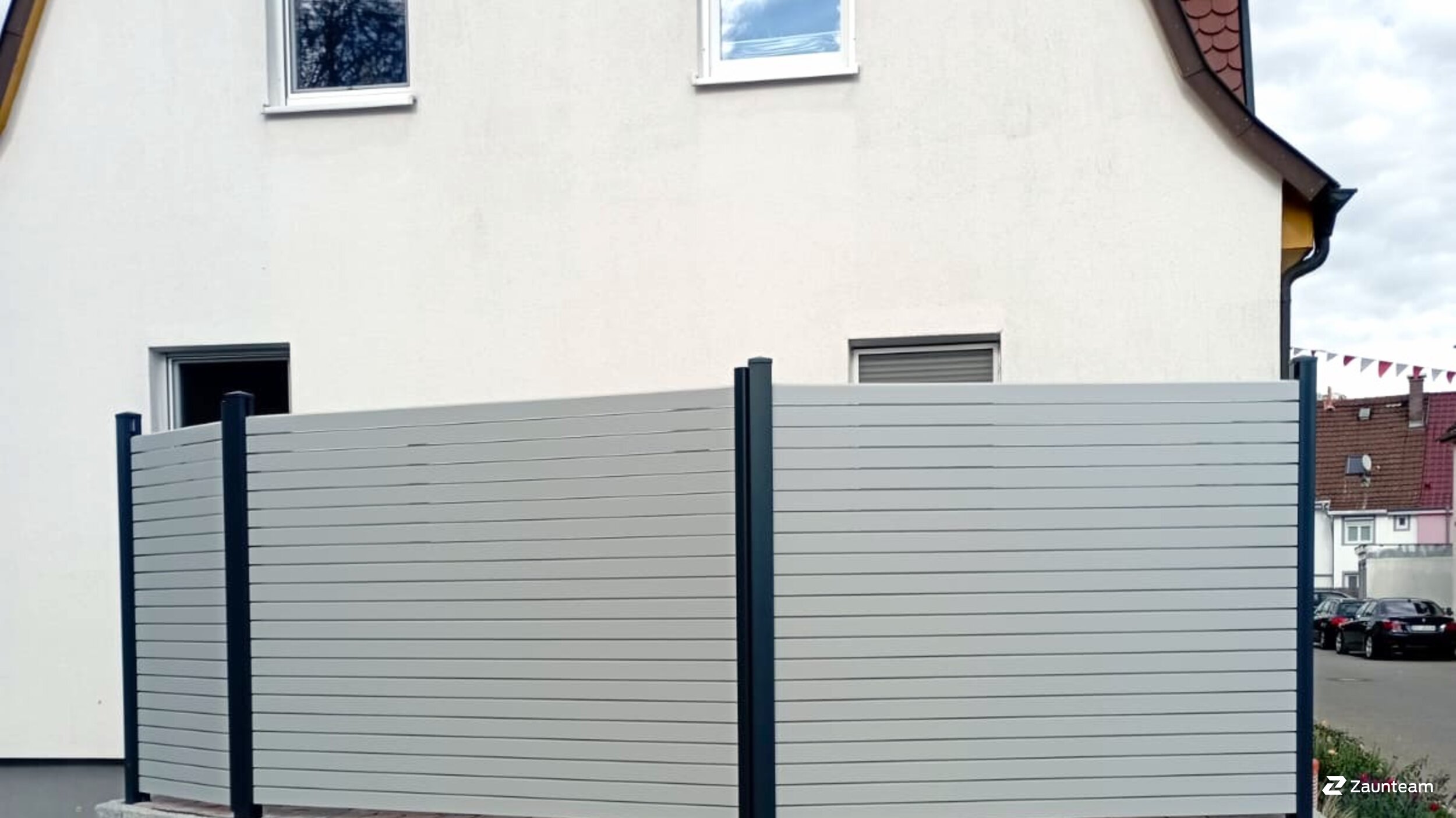 Aluminium Sichtschutz aus dem 2024 in 88427 Bad Schussenried Deutschland von Zaunteam Oberschwaben.