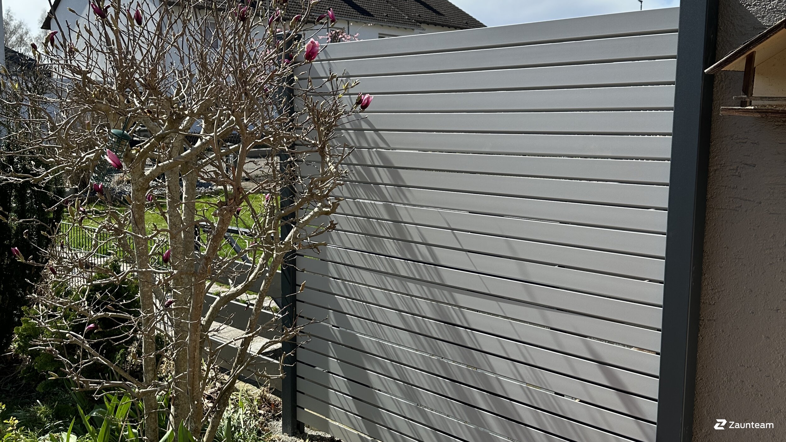Aluminium Sichtschutz aus dem 2023 in 88427 Bad Schussenried Deutschland von Zaunteam Oberschwaben.