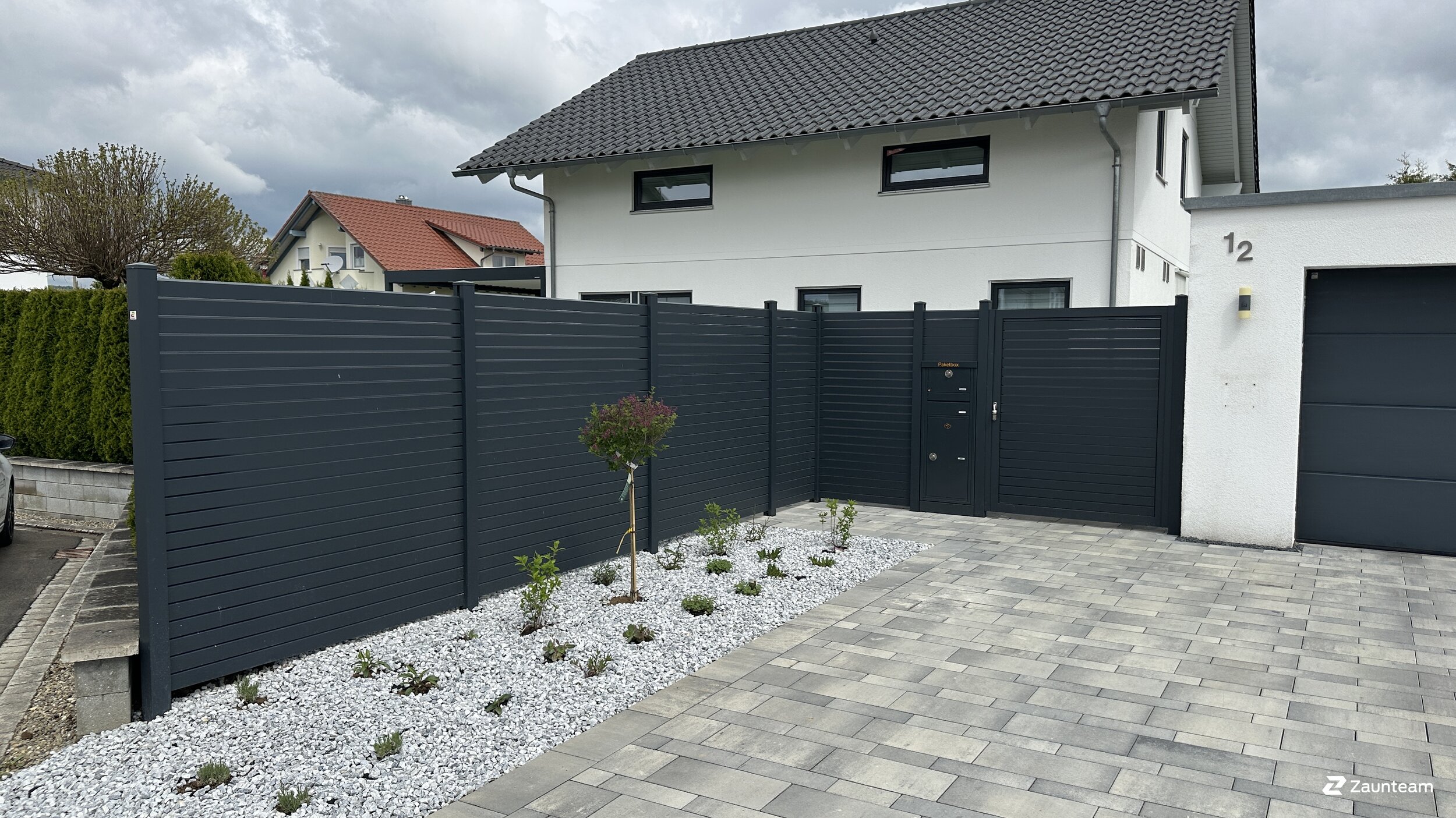 Aluminium Sichtschutz aus dem 2025 in 88499 Altheim Deutschland von Zaunteam Oberschwaben.